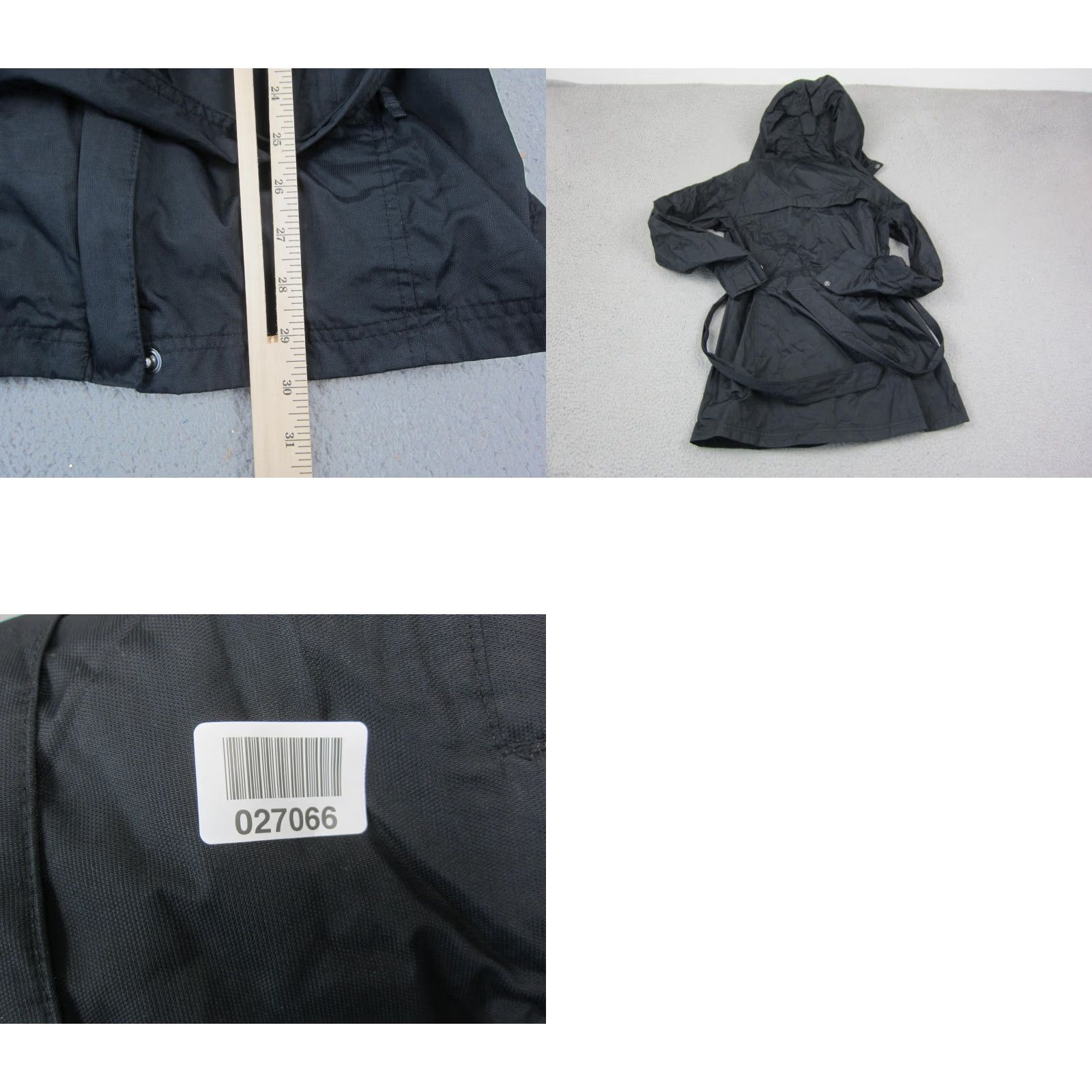 Rains Columbia Jacket Women S Black Trench Coat Omni Shield Belted Softshell Zip Size S / US 4 / IT 40 - 8 Thumbnail