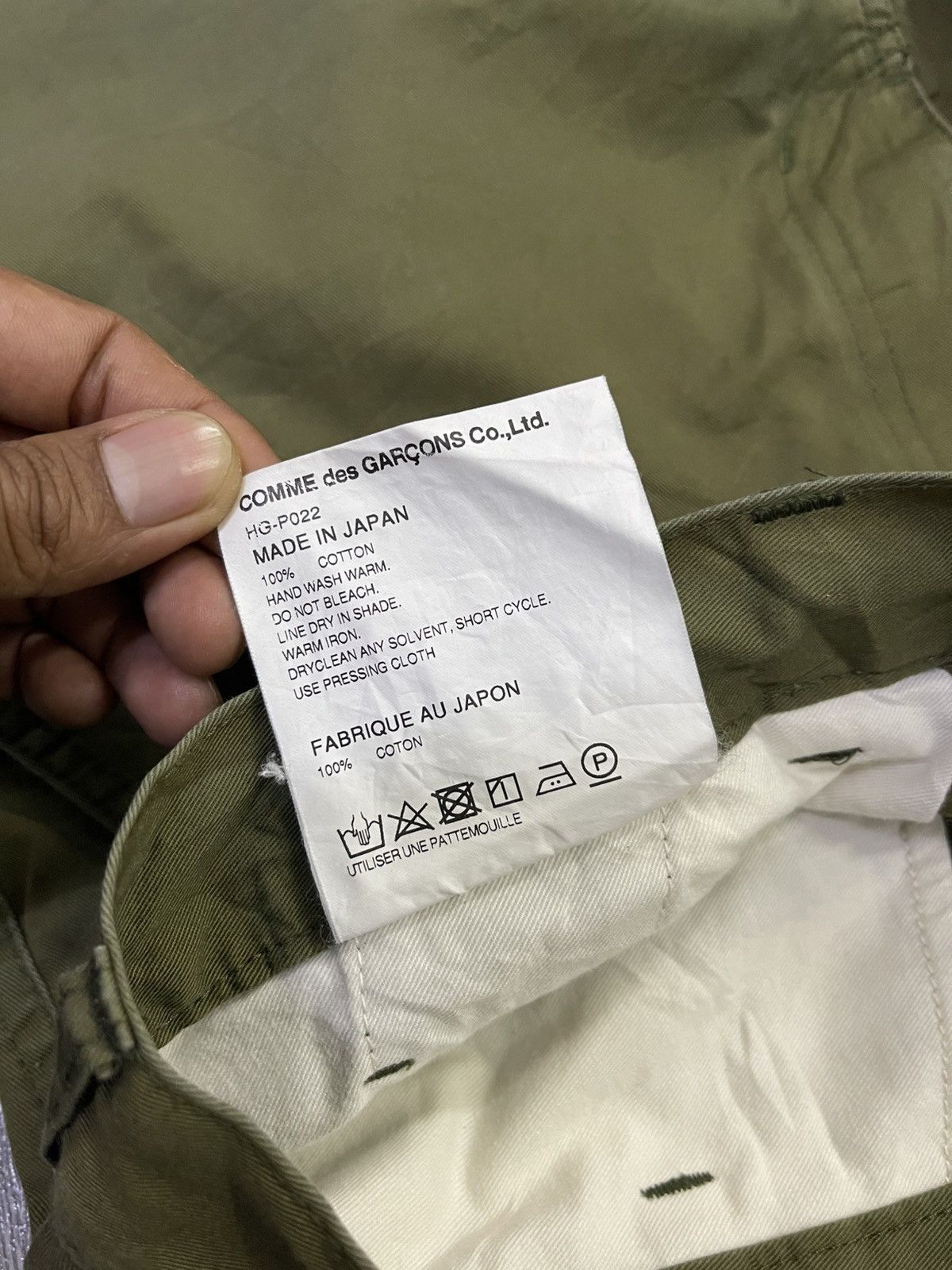 Comme des Garcons Homme CDG homme acid wash tone low rise chinos pant Size US 34 / EU 50 - 5 Thumbnail