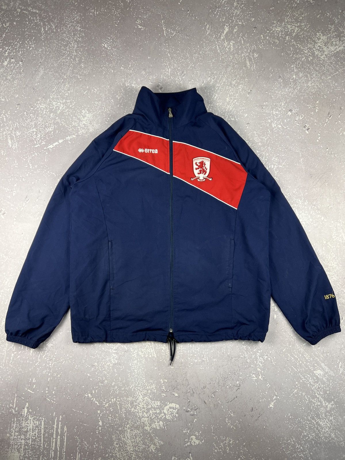 Errea Vintage Y2K Errea Middlesbrough Track Top Windbreaker Jacket Size US XXL / EU 58 / 5 - 1 Thumbnail
