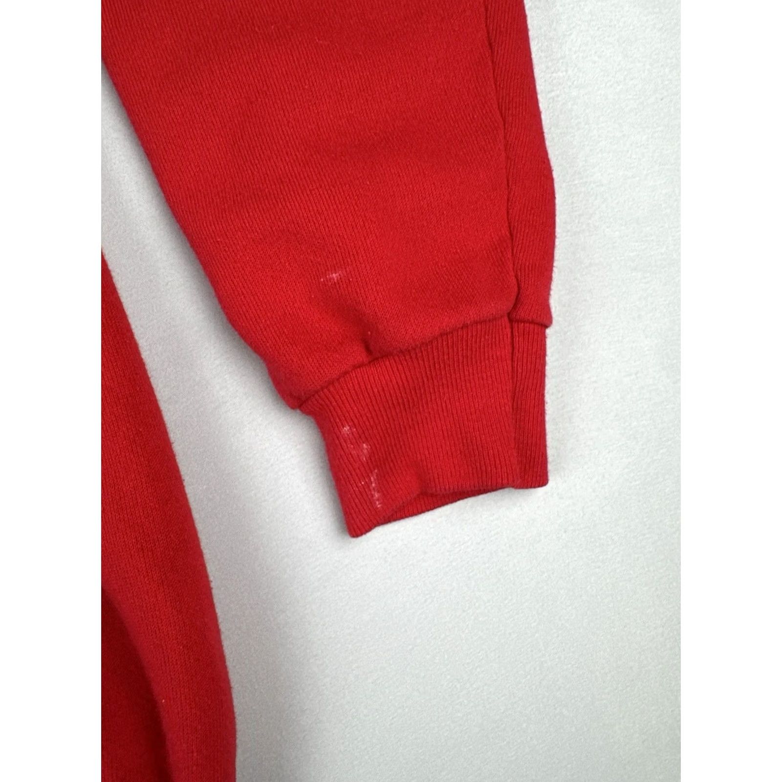 Hanes VINTAGE 90s St Croix USVI Caribbean Dive Sweatshirt Hanes M Red Crew Neck Cotton Blend USA Made Mens Size US M / EU 48-50 / 2 - 7 Thumbnail