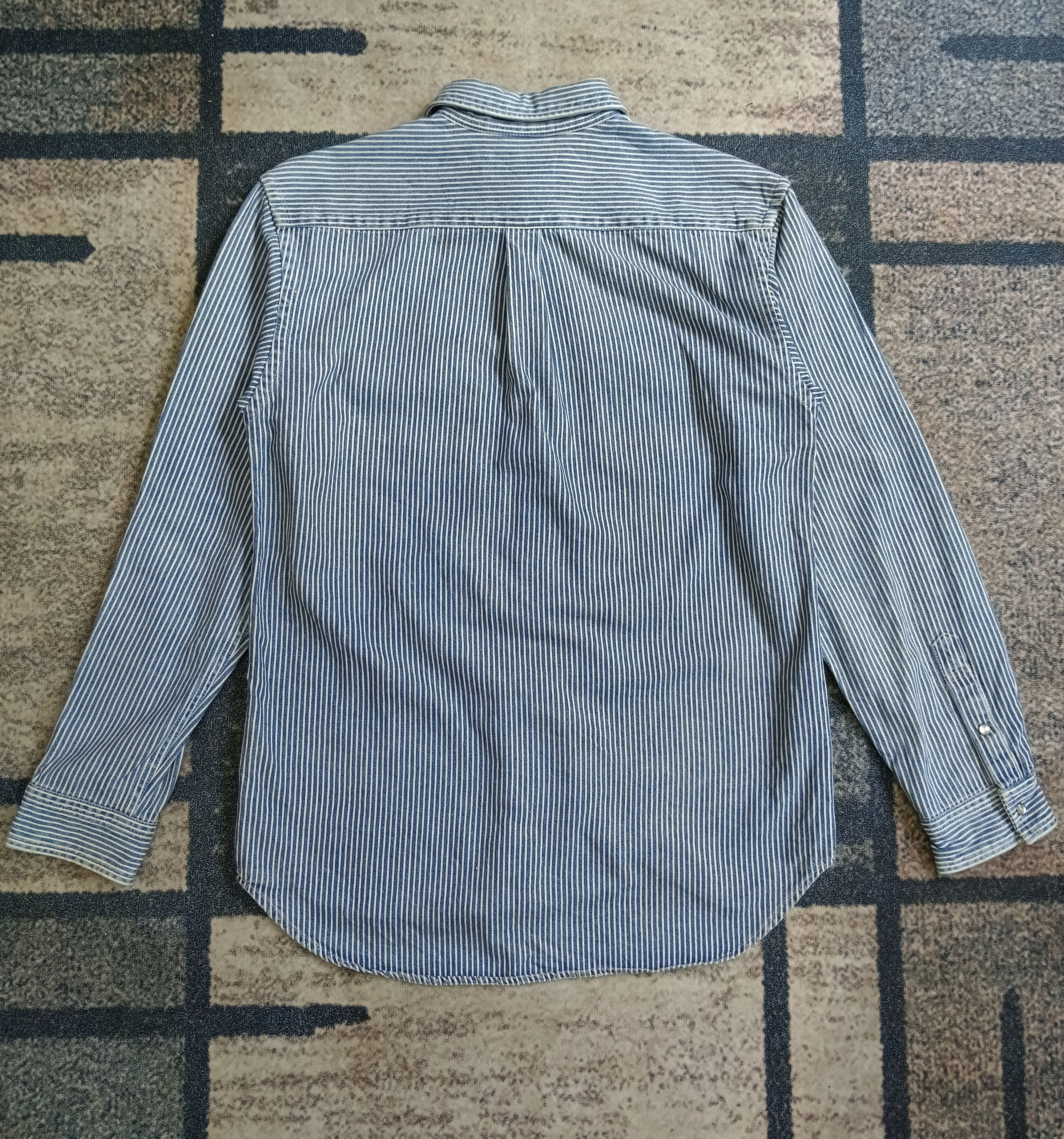 Polo Ralph Lauren VINTAGE 90s RALPH LAUREN WESTERN DENIM HICKORY STRIPE Size US S / EU 44-46 / 1 - 3 Thumbnail