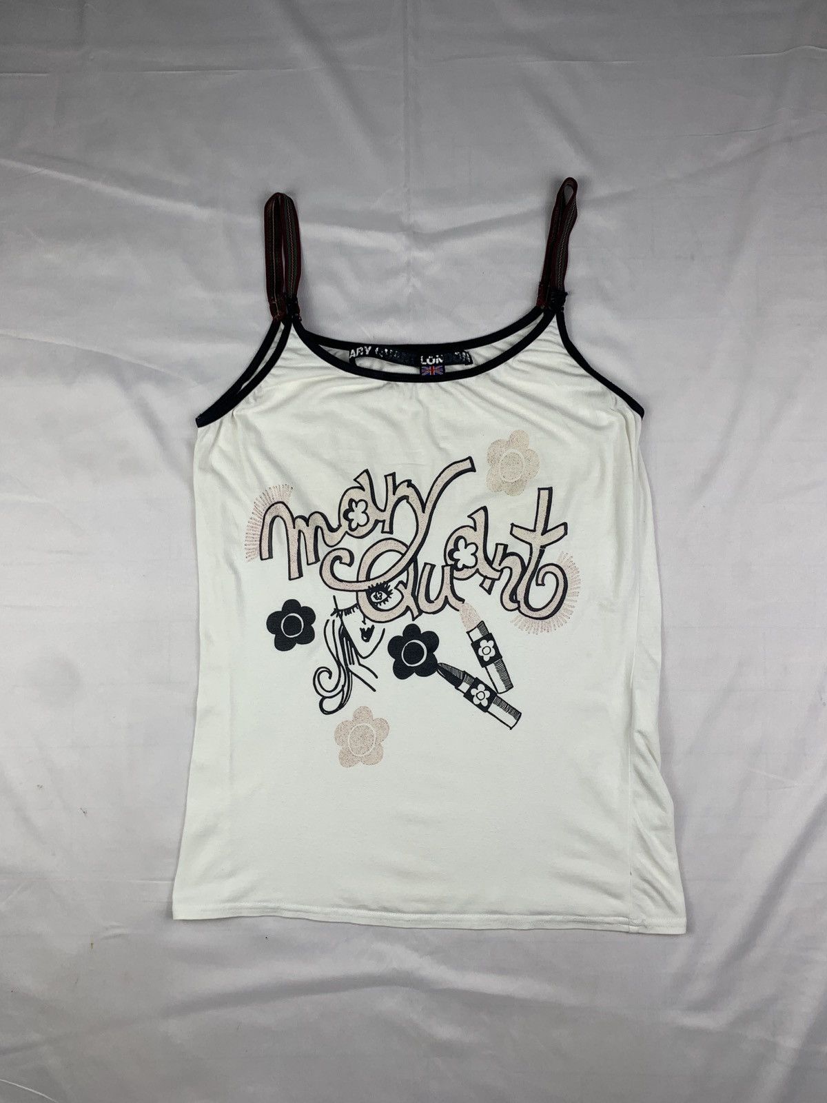 Seditionaries 2000s Marry Quant London Printed Girl Graphic Tank Top Size M / US 6-8 / IT 42-44 - 1 Thumbnail