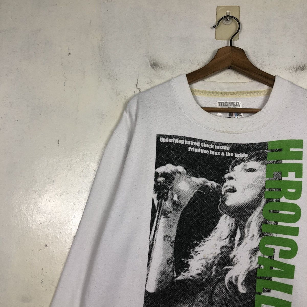 Japanese Brand 📌Vintage Sweatshirt Heroically Big Logo Punk Style Size US M / EU 48-50 / 2 - 9 Thumbnail