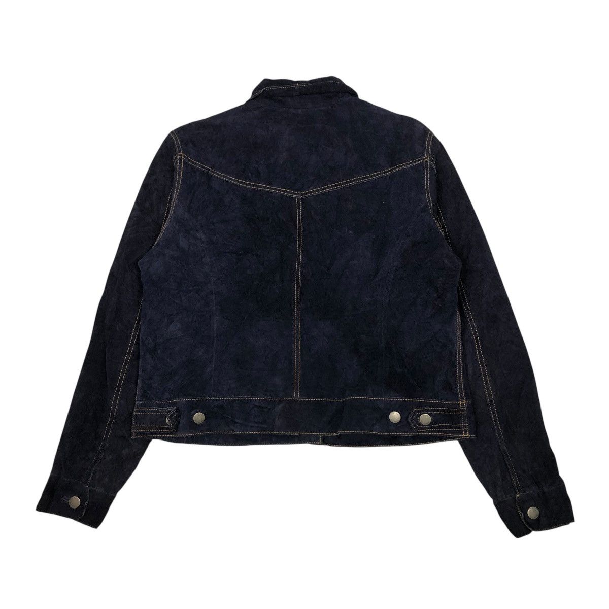 Isaac Mizrahi 🔥VINTAGE CROPPED GENUINE LEATHER JACKET BIKER ISAAC MIZRAHI Size L / US 10 / IT 46 - 2 Thumbnail