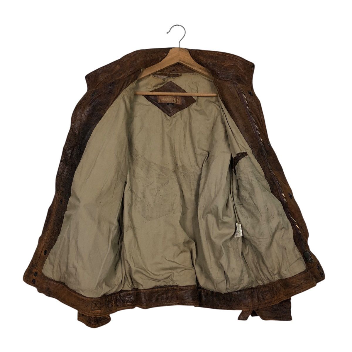 Japanese Brand 📌Vintage Fly Bomber Leather Jacket Freetime Issey Miyake Size US M / EU 48-50 / 2 - 14 Thumbnail
