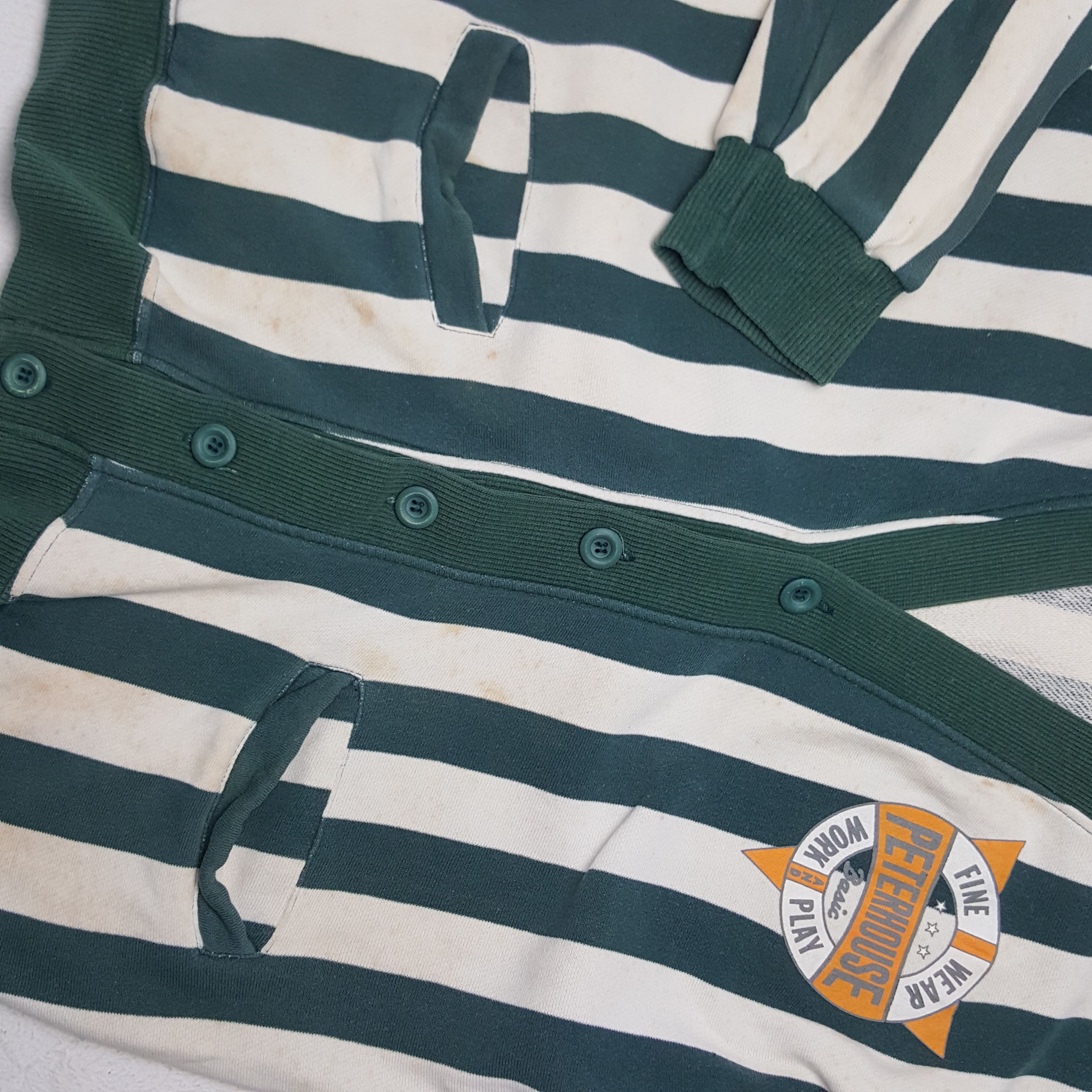 Vintage Vintage Peter House Striped Cardigan Sweater Size US M / EU 48-50 / 2 - 8 Thumbnail