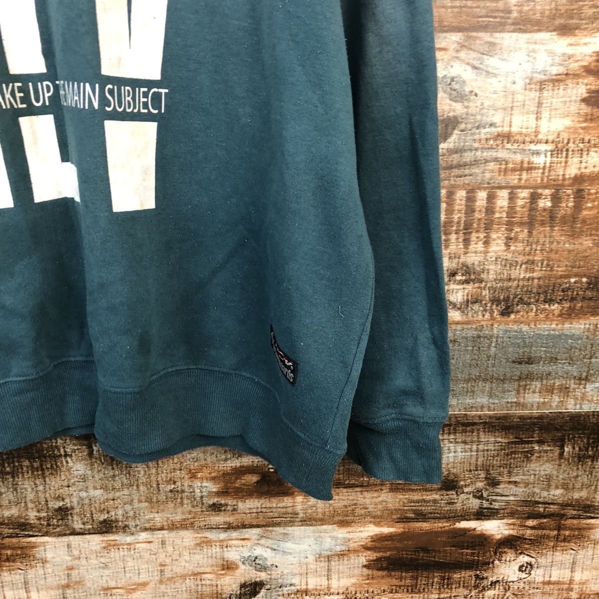 Japanese Brand Nev faded Green vintage Sweatshirt #A1507 Size US XXL / EU 58 / 5 - 8 Thumbnail