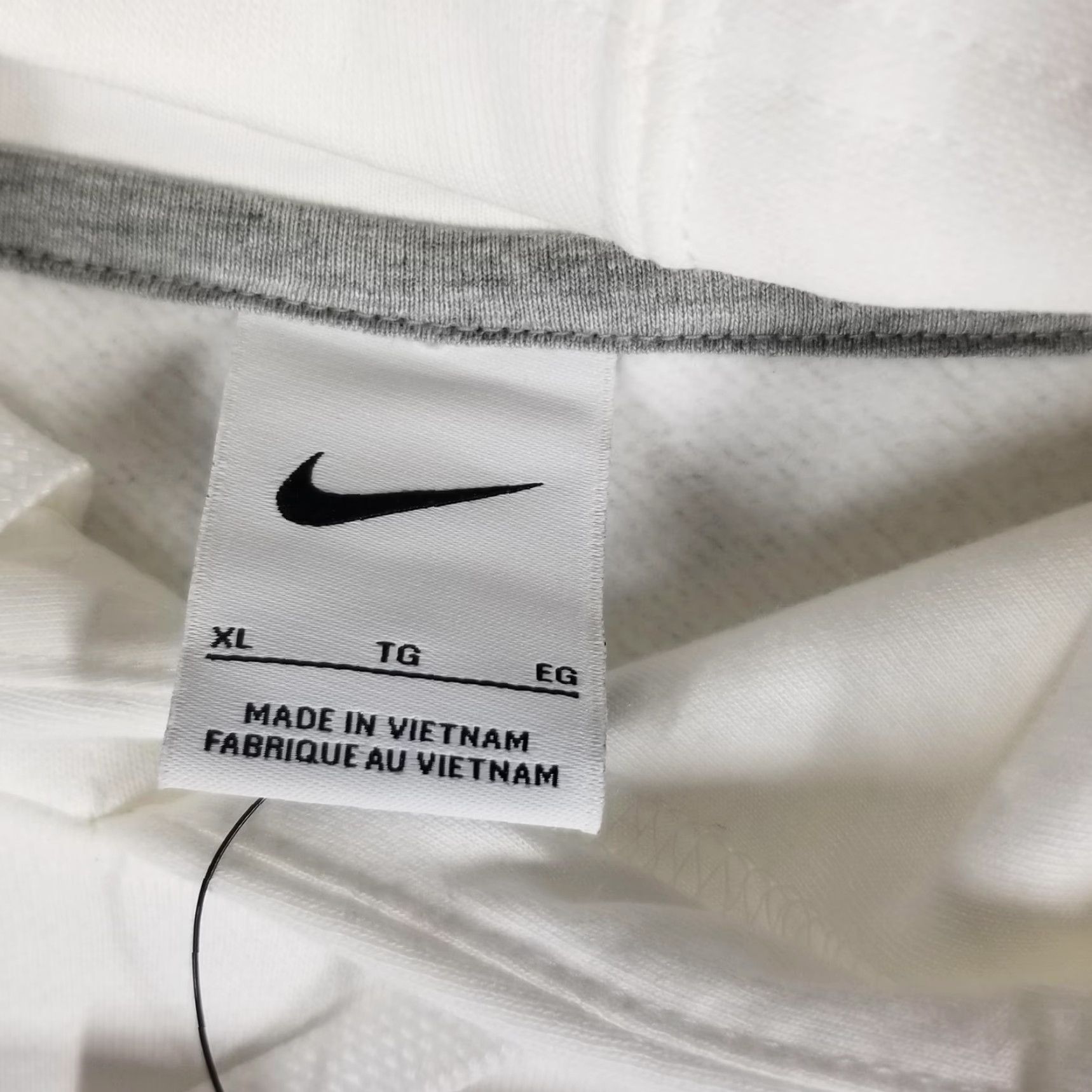 Nike Nike Hoodie Mens XL White Club Fleece Baseball Swoosh Pullover Sweatshirt Logo Size US XL / EU 56 / 4 - 7 Thumbnail