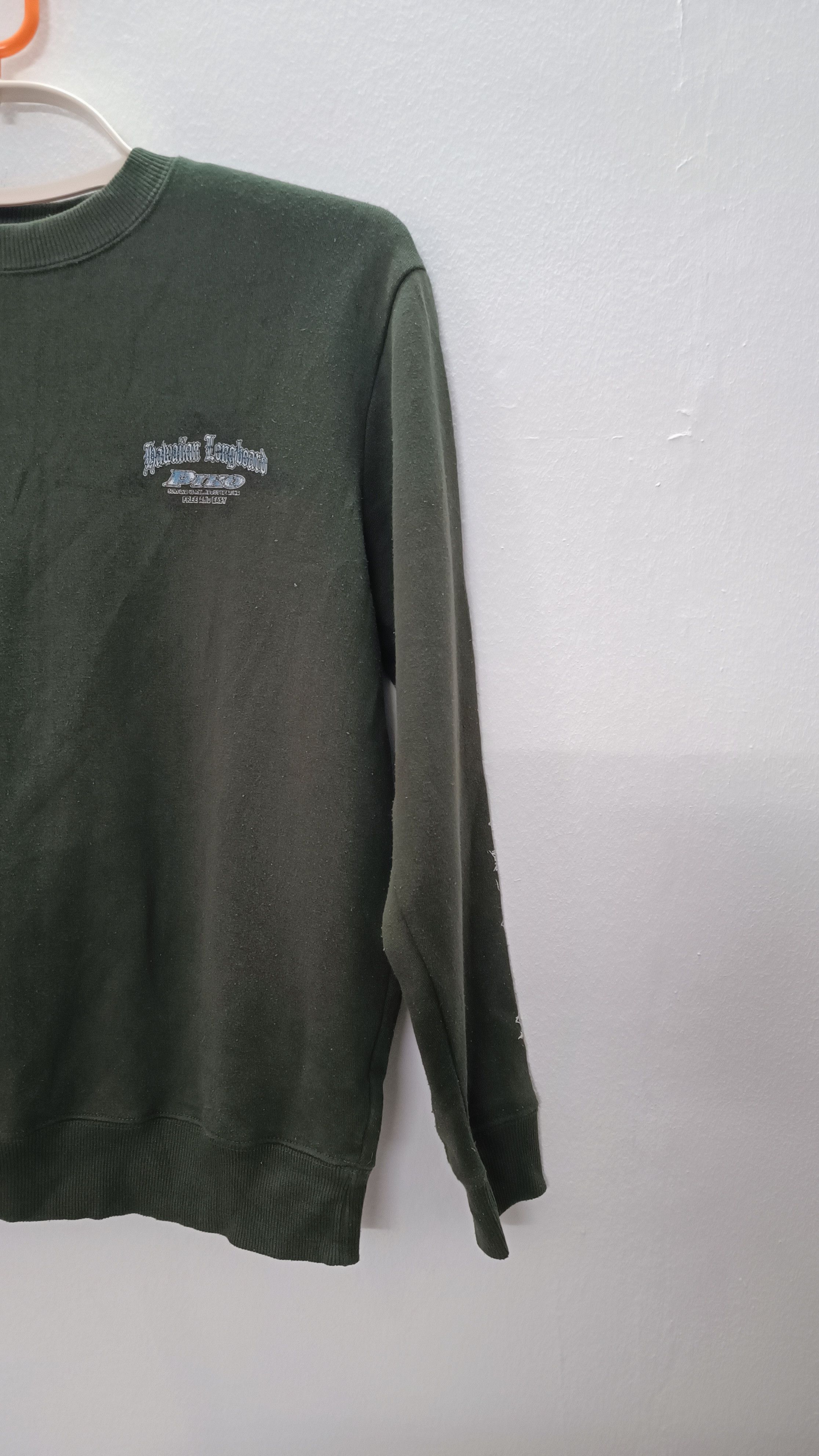 Vintage Cross Graffiti Piko Hawaiian Longboarders Sweatshirts Size US M / EU 48-50 / 2 - 5 Thumbnail