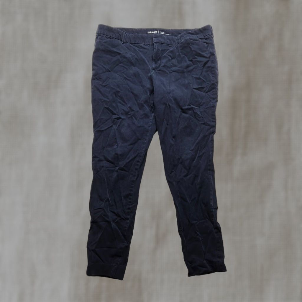 Old Navy Old Navy Mid Rise Pixie Jeans Dark Blue Women's 16 Standard Size 38" / US 16 / IT 52 - 1 Thumbnail