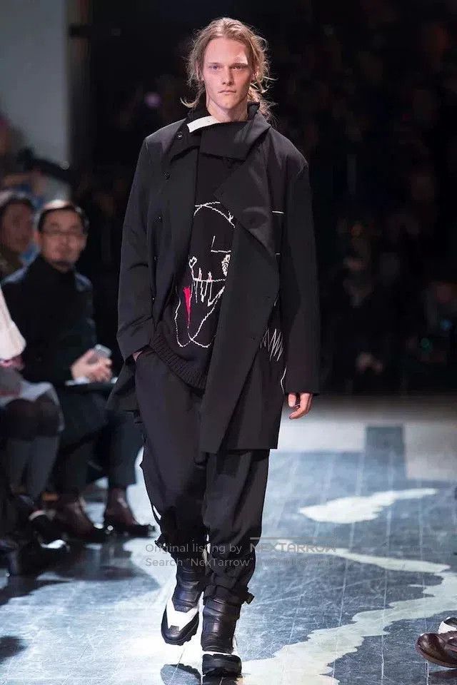 Yohji Yamamoto Yohji Yamamoto Hooded Embroidered Coat. Size US M / EU 48-50 / 2 - 3 Thumbnail