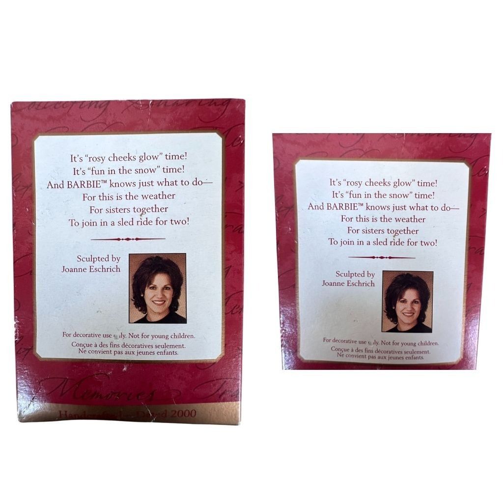 Other Hallmark Keepsake Winter Fun With Barbie Kelly 1999 Christm Size ONE SIZE - 11 Thumbnail
