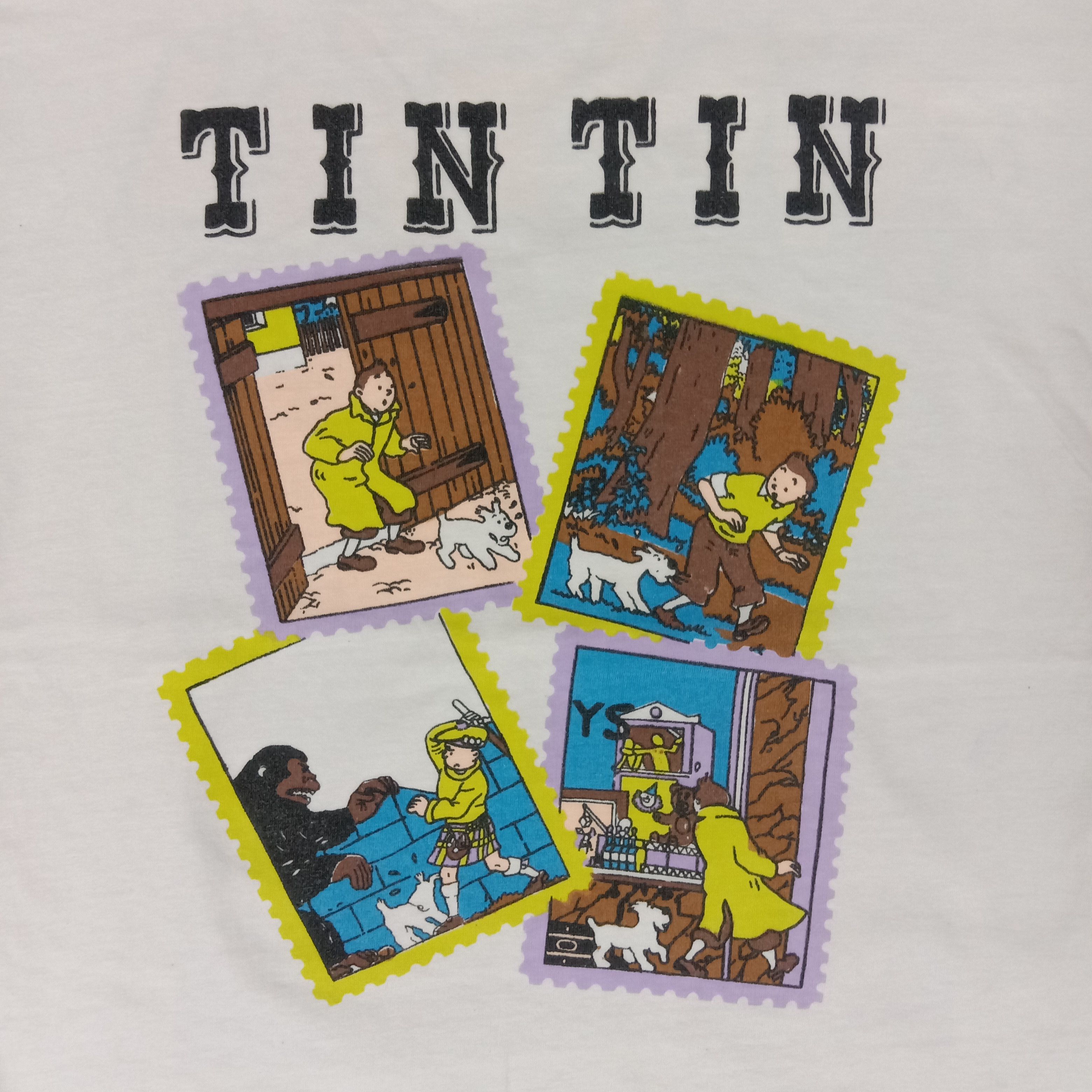 Cartoon Network × Vintage Adventure of Tintin Cartoon Movie Promo Tshirt Size US M / EU 48-50 / 2 - 4 Thumbnail