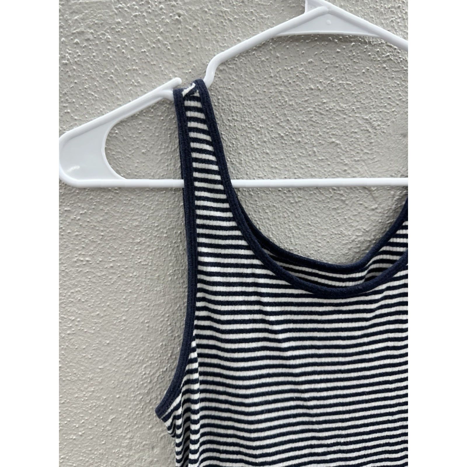 Old Navy Old Navy Maternity Tank Top Womens Blue White Stripped Size M Medium Sleeveless Cotton Spandex Knit Casual Easy Care Regular Pullover Scoop Neck Size M / US 6-8 / IT 42-44 - 2 Thumbnail