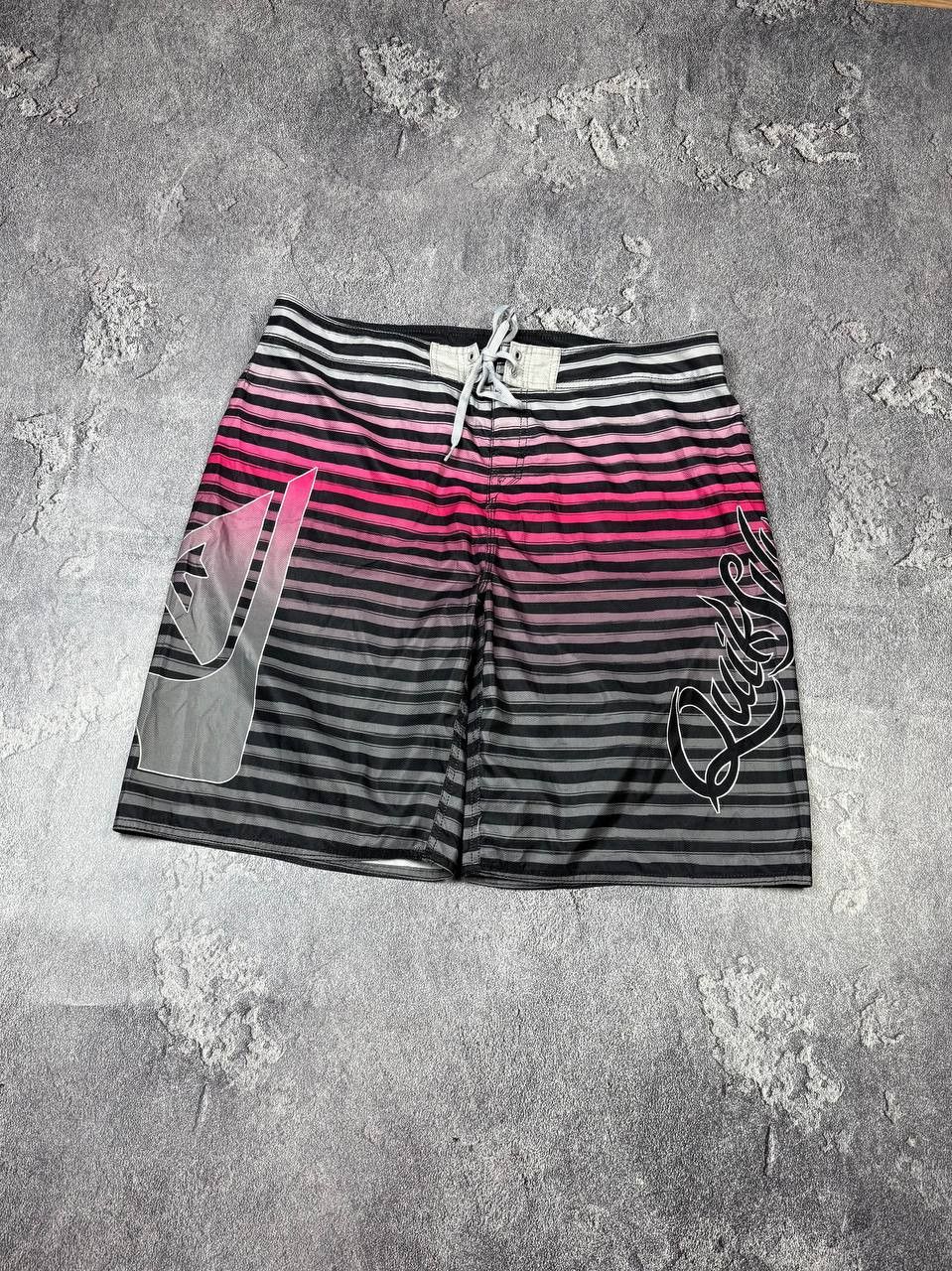 Quiksilver Y2K Quiksilver Surf Stripe Shorts 2000s Streetwear Size US 38 / EU 54 - 2 Thumbnail