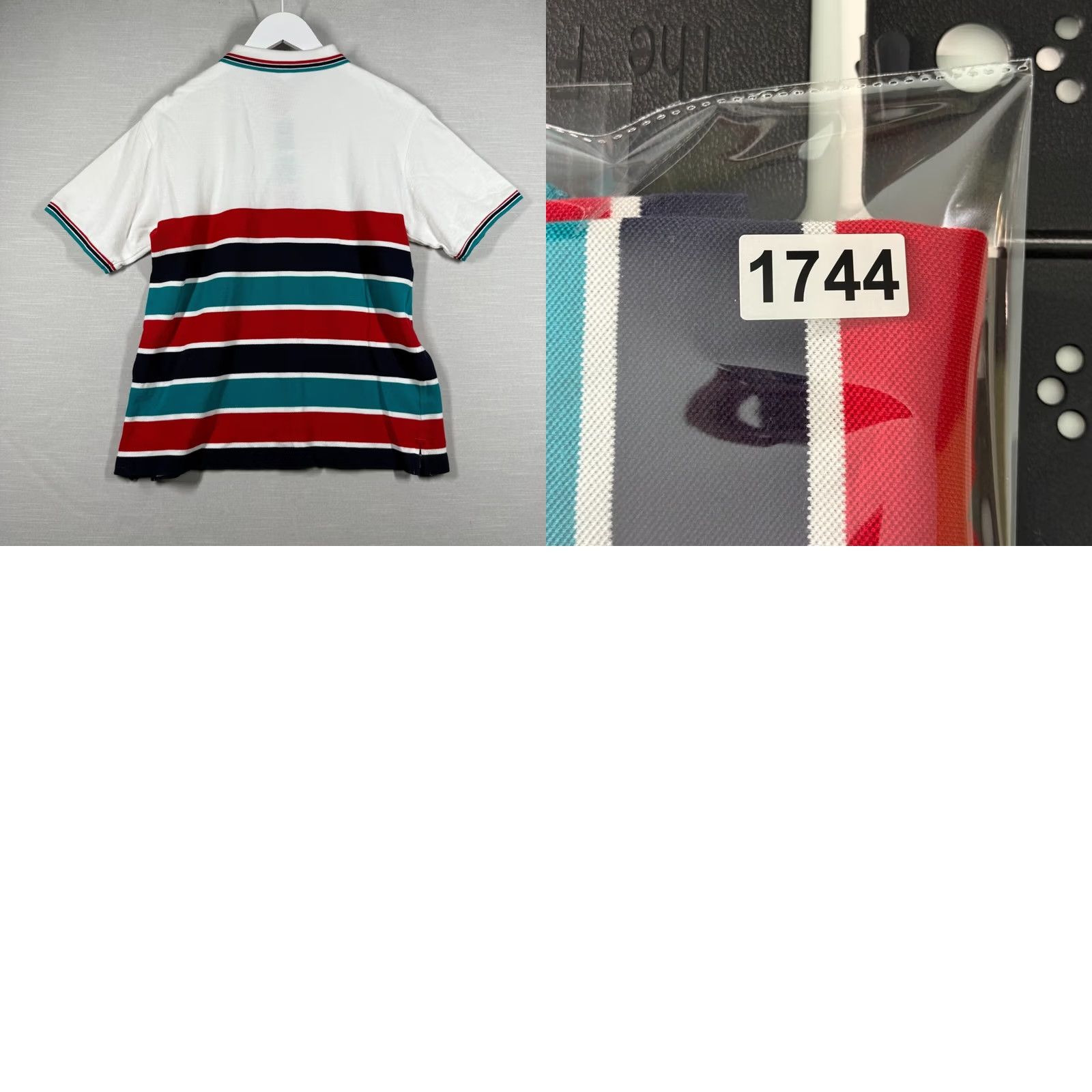 Izod IZOD Polo Shirt Women M White Red Blue Stripe Country Club Yacht Classic Size M / US 6-8 / IT 42-44 - 8 Thumbnail