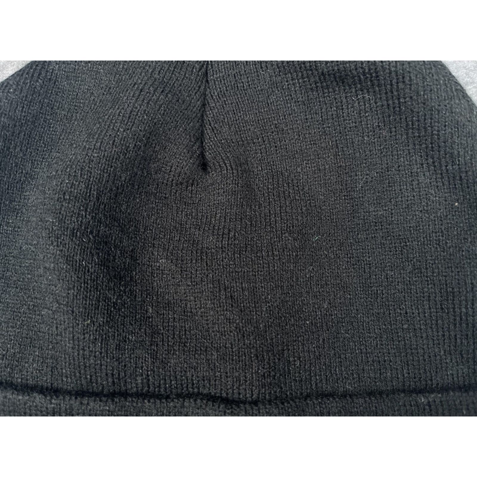 Vintage TRUENORTH Beanie Mens One Size Black Knit Cuffed Logo Stretch Winter Warm Size ONE SIZE - 3 Thumbnail
