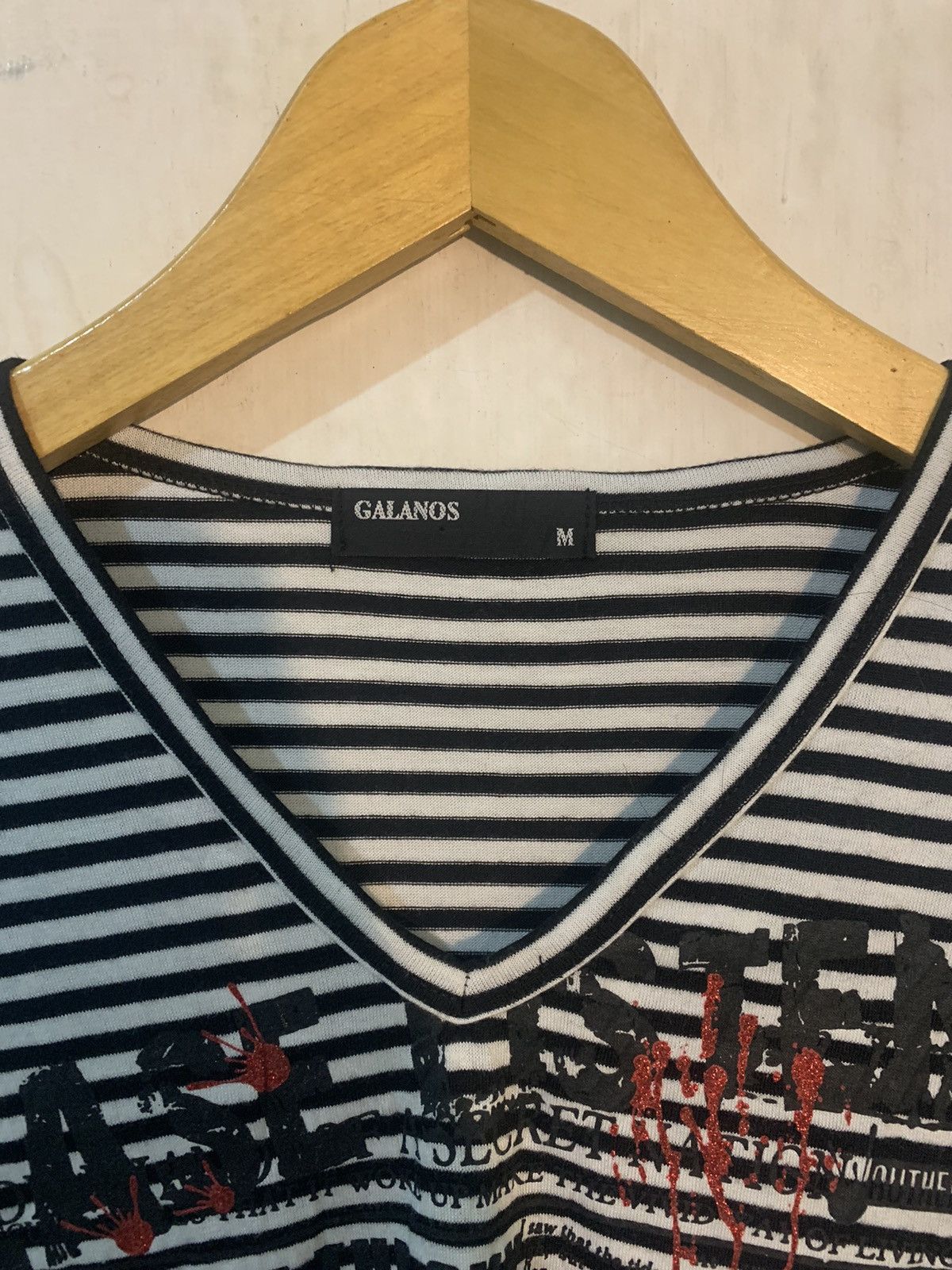 If Six Was Nine × KMRii × Le Grande Bleu (L.G.B.) Japanese poem Long Sleeve striped punk style Size US M / EU 48-50 / 2 - 7 Thumbnail
