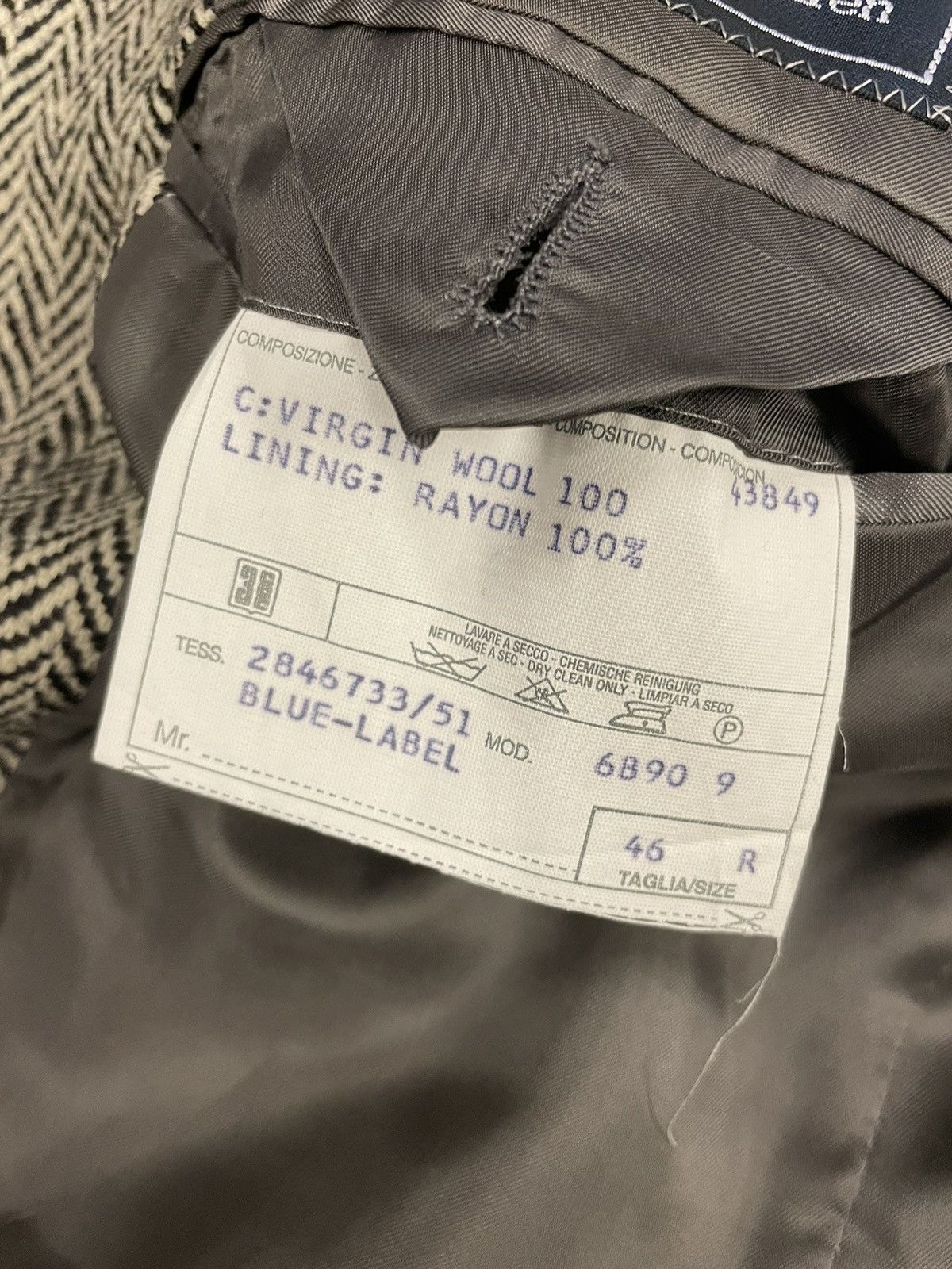 Polo Ralph Lauren × Vintage Herringbone Tweed 3-Button Jacket Size 46R - 9 Thumbnail