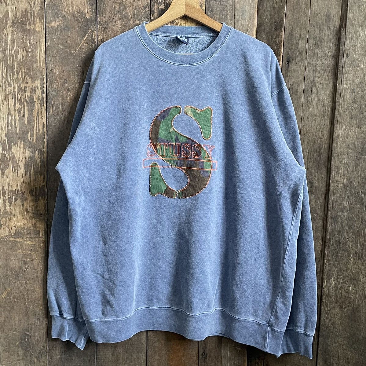 Stussy Stussy Big Logo Crewneck Sweatshirt Size US XL / EU 56 / 4 - 1 Thumbnail