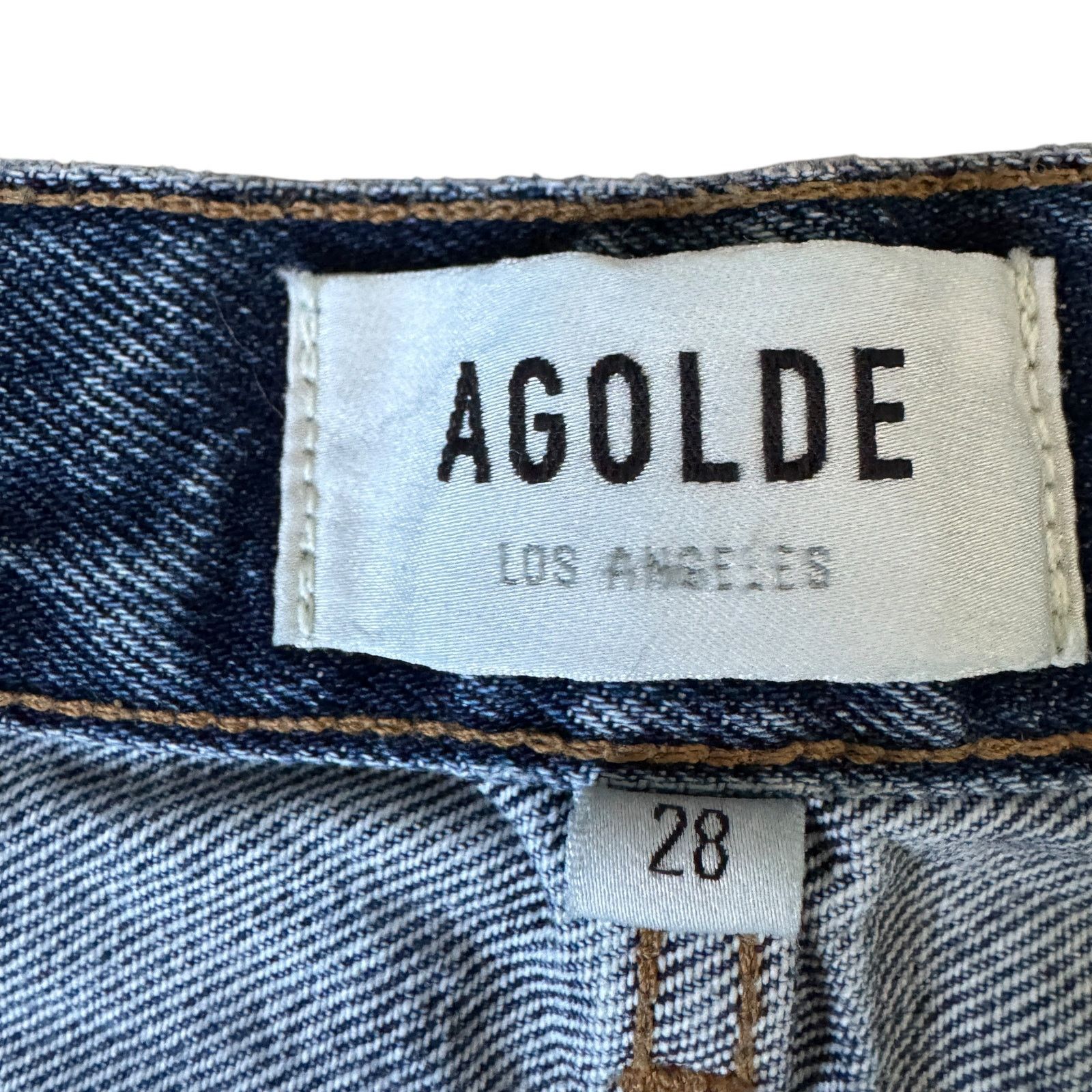 Agolde AGOLDE Lana Straight Jean Backdrop Distressed Size 28" / US 6 / IT 42 - 4 Thumbnail
