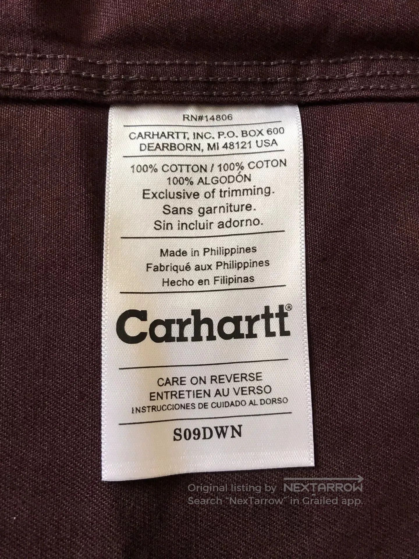 Carhartt Carhartt S09 DWN Heavy Work Shirt. Size US M / EU 48-50 / 2 - 9 Thumbnail
