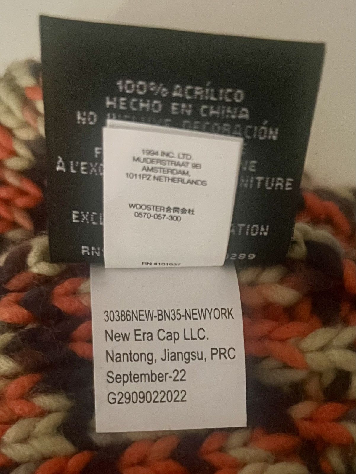 New Era × Supreme Authentic Supreme New Era Toboggan beanie hat multicolor os Size ONE SIZE - 4 Thumbnail
