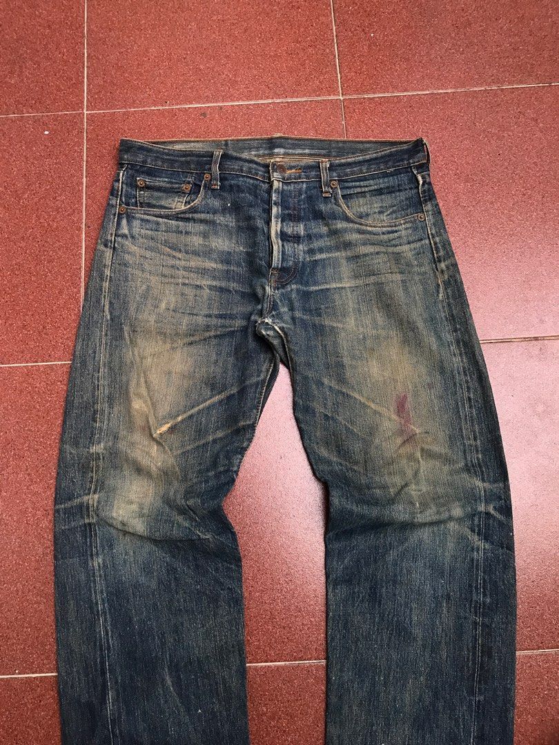 Levi's × Vintage Vintage 1992 Levis Big E selvedge distressed denim Size US 32 / EU 48 - 6 Thumbnail
