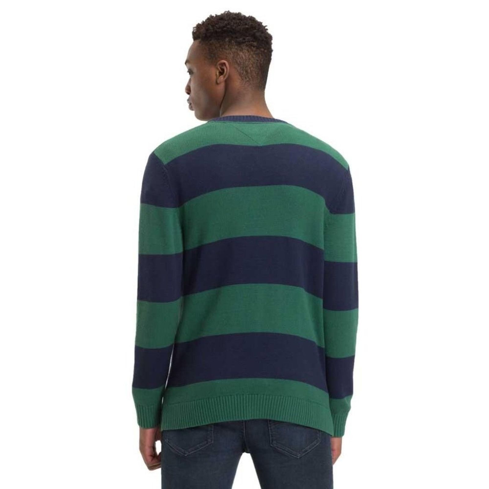 Tommy Hilfiger TOMMY HILFIGER Men's Classics Block Stripped Sweater Sz M Size US M / EU 48-50 / 2 - 1 Thumbnail