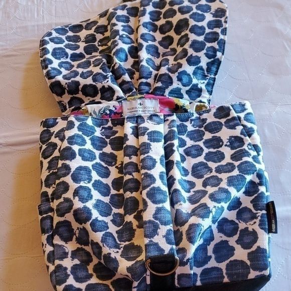 Vintage Rebekah Scott Designs Blue Leopard Petal Inside Lining Fabri Size ONE SIZE - 7 Thumbnail