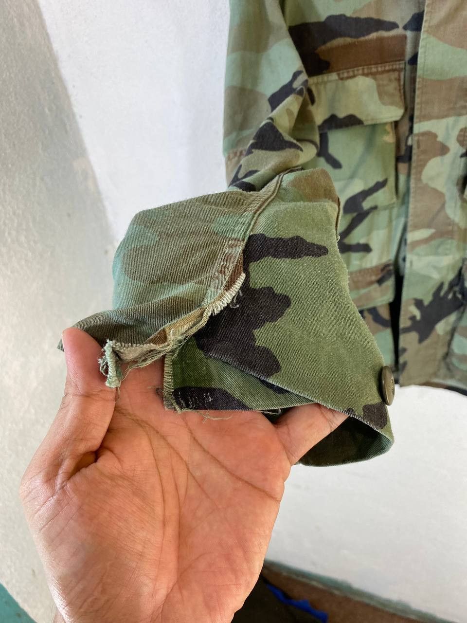 Vintage vintage faded camo military jacket nice design Size US M / EU 48-50 / 2 - 8 Thumbnail