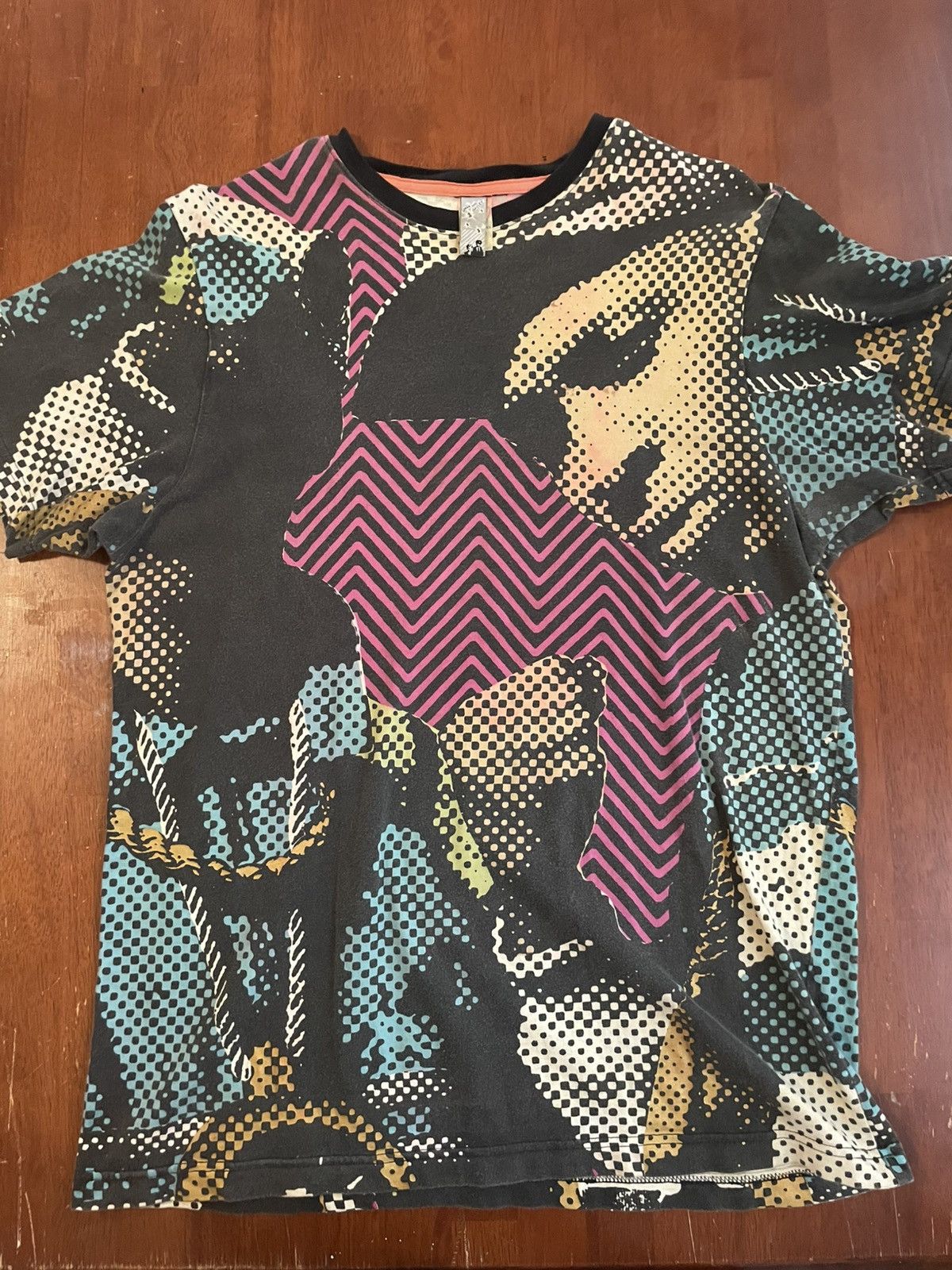 Lemar & Dauley Lemar & Dauley Abstract AOP Public Enemy Tee - Size Medium Size US M / EU 48-50 / 2 - 1 Thumbnail