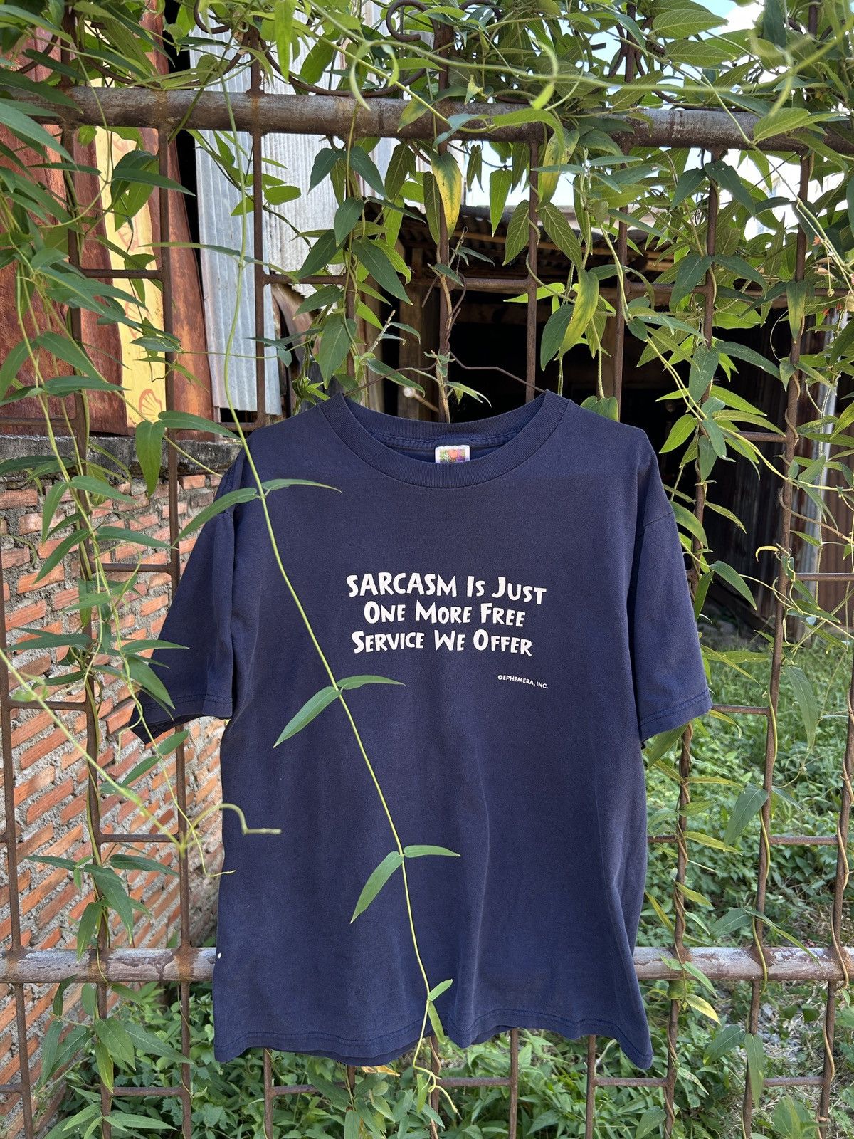 Vintage 1990s Sarcasm T-Shirt Size US L / EU 52-54 / 3 - 15 Thumbnail