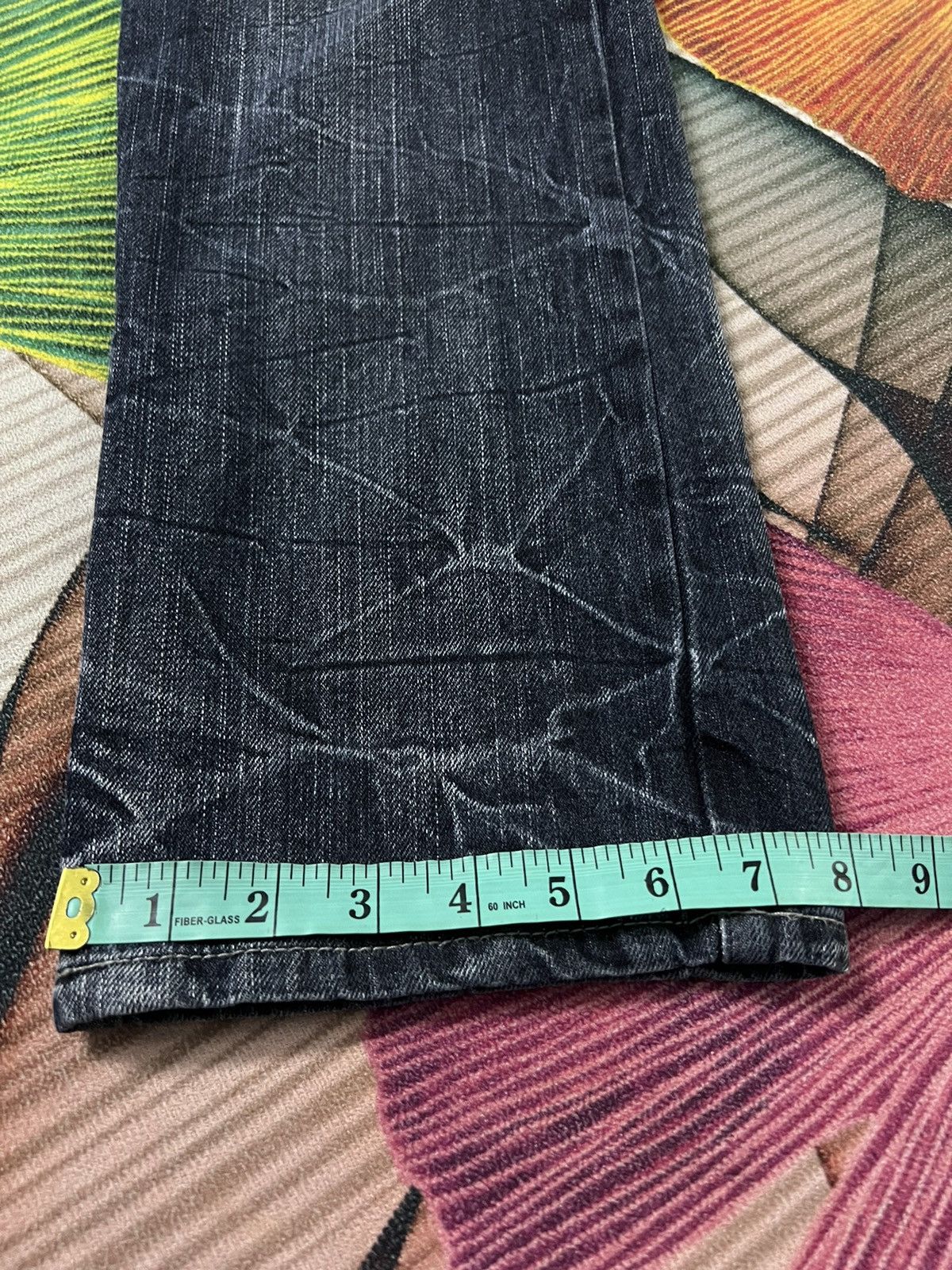 If Six Was Nine × Japanese Brand × Le Grande Bleu (L.G.B.) VTG DOMINATE HANDCRAFTED DOUBLE WAIST UK FLAGS JEANS Size US 28 / EU 44 - 13 Thumbnail