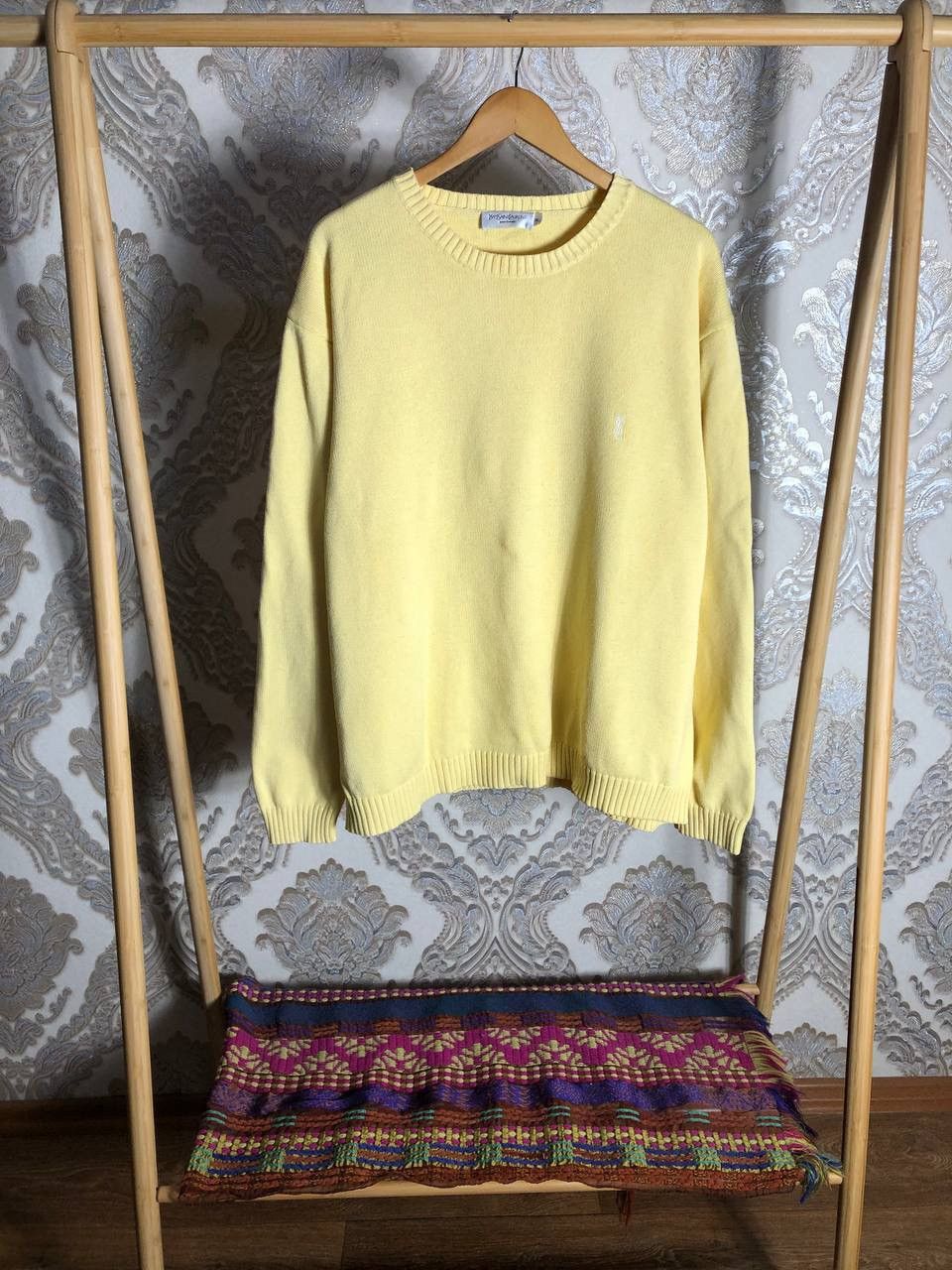 Saint Laurent Paris × Vintage VERY RARE YVES SAINT LAURENT DESIGNER SWEATER KNIT Y2K 90s Size US XXL / EU 58 / 5 - 1 Thumbnail