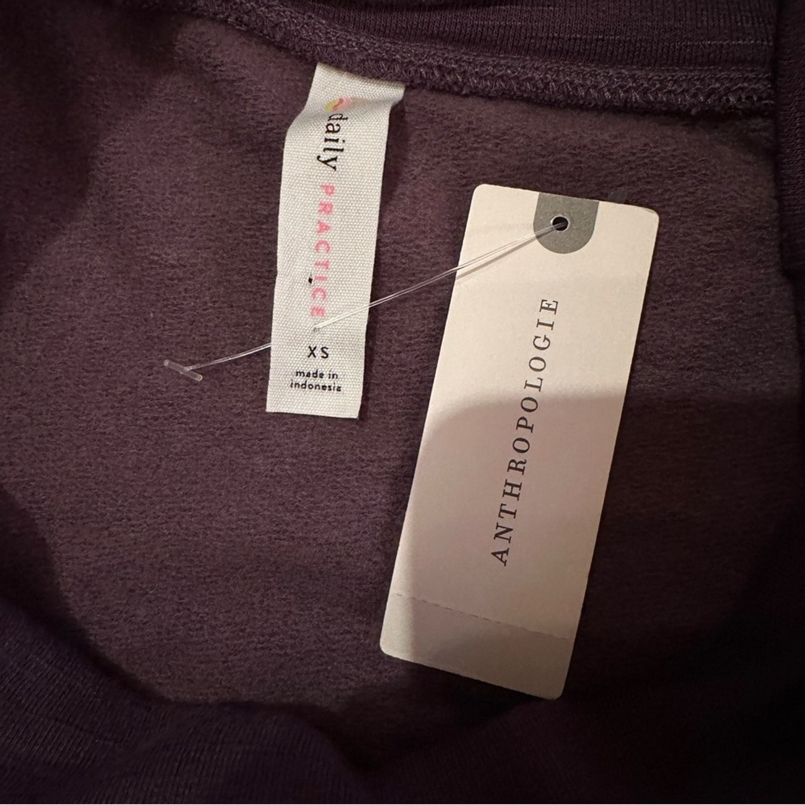 Anthropologie Anthropologie Daily Practice Purple Ruched Mini Dress Sz XS Size XS / US 0-2 / IT 36-38 - 9 Thumbnail
