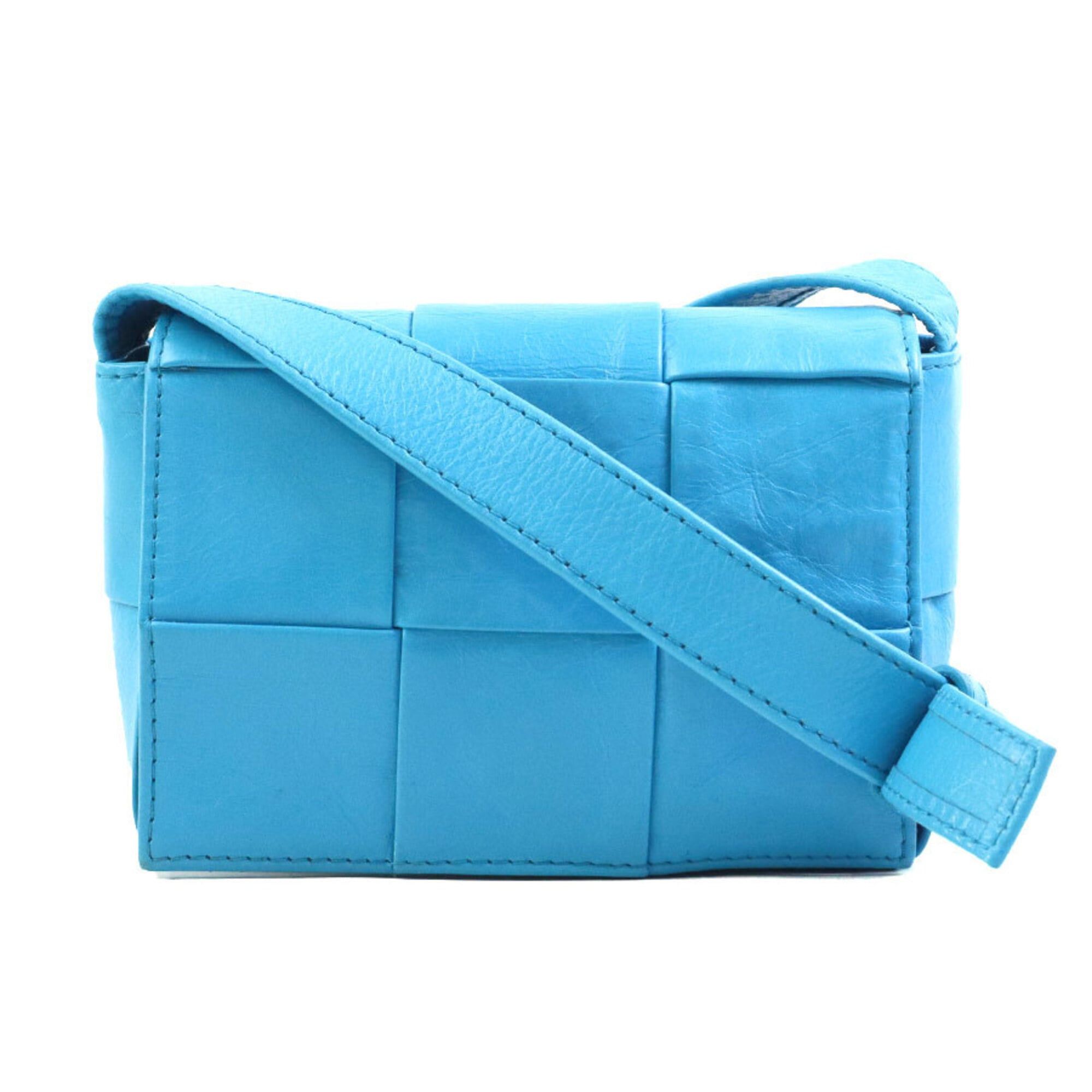 Bottega Veneta Bottega Veneta Candy Cassette Crossbody Shoulder Bag, Leather, Blue, Women's, e61902a Size ONE SIZE - 1 Thumbnail