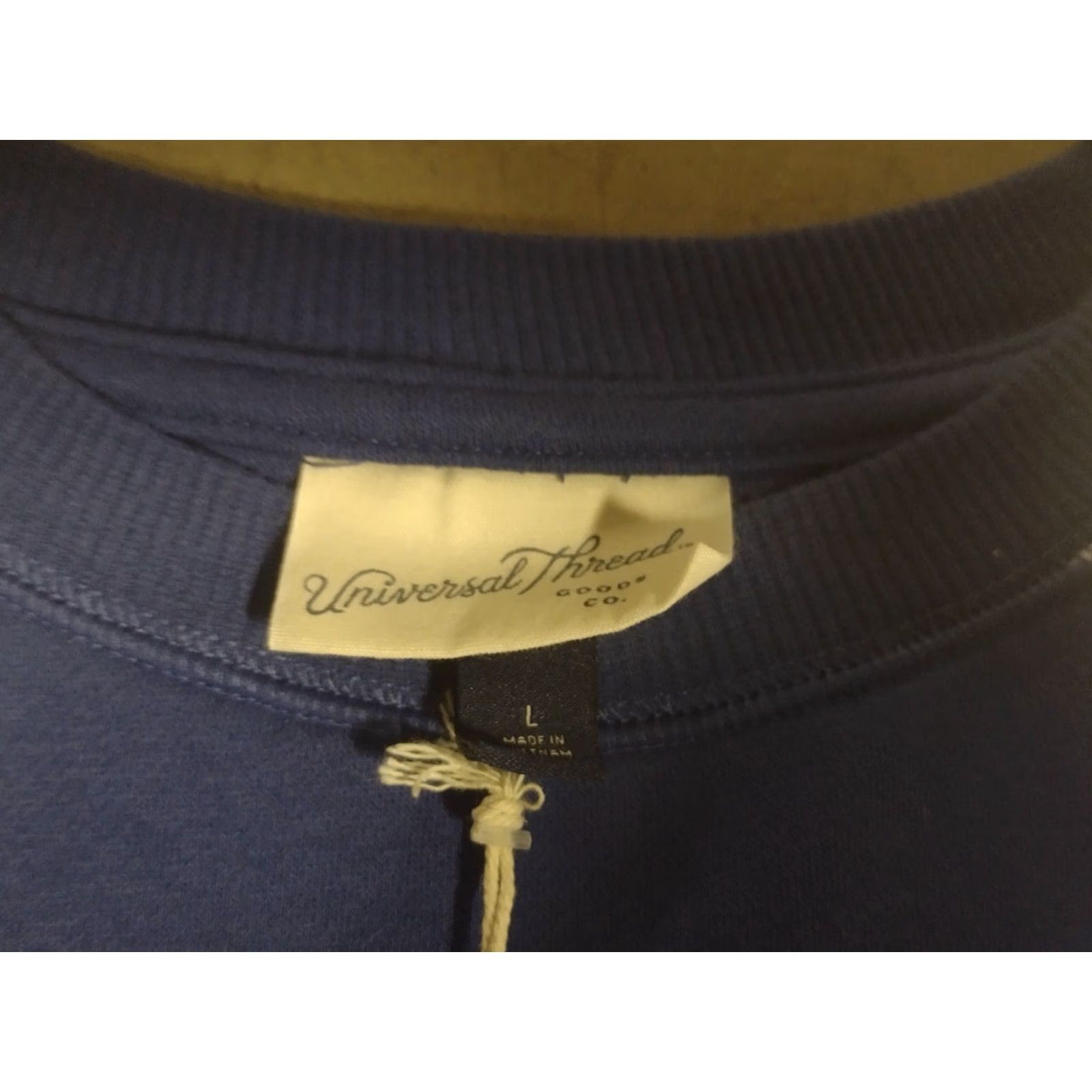 Vintage Universal Threads Crew Neck Women's Blue/White Size Large Size L / US 10 / IT 46 - 4 Thumbnail