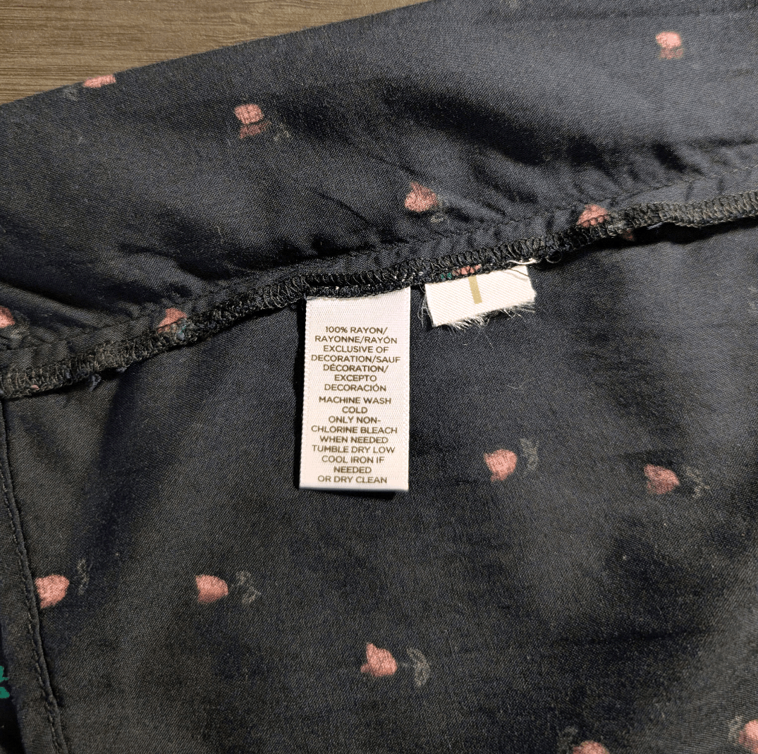 Loft Loft Navy Floral Ruffle Midi Prairie Dress Size S Size S / US 4 / IT 40 - 7 Thumbnail