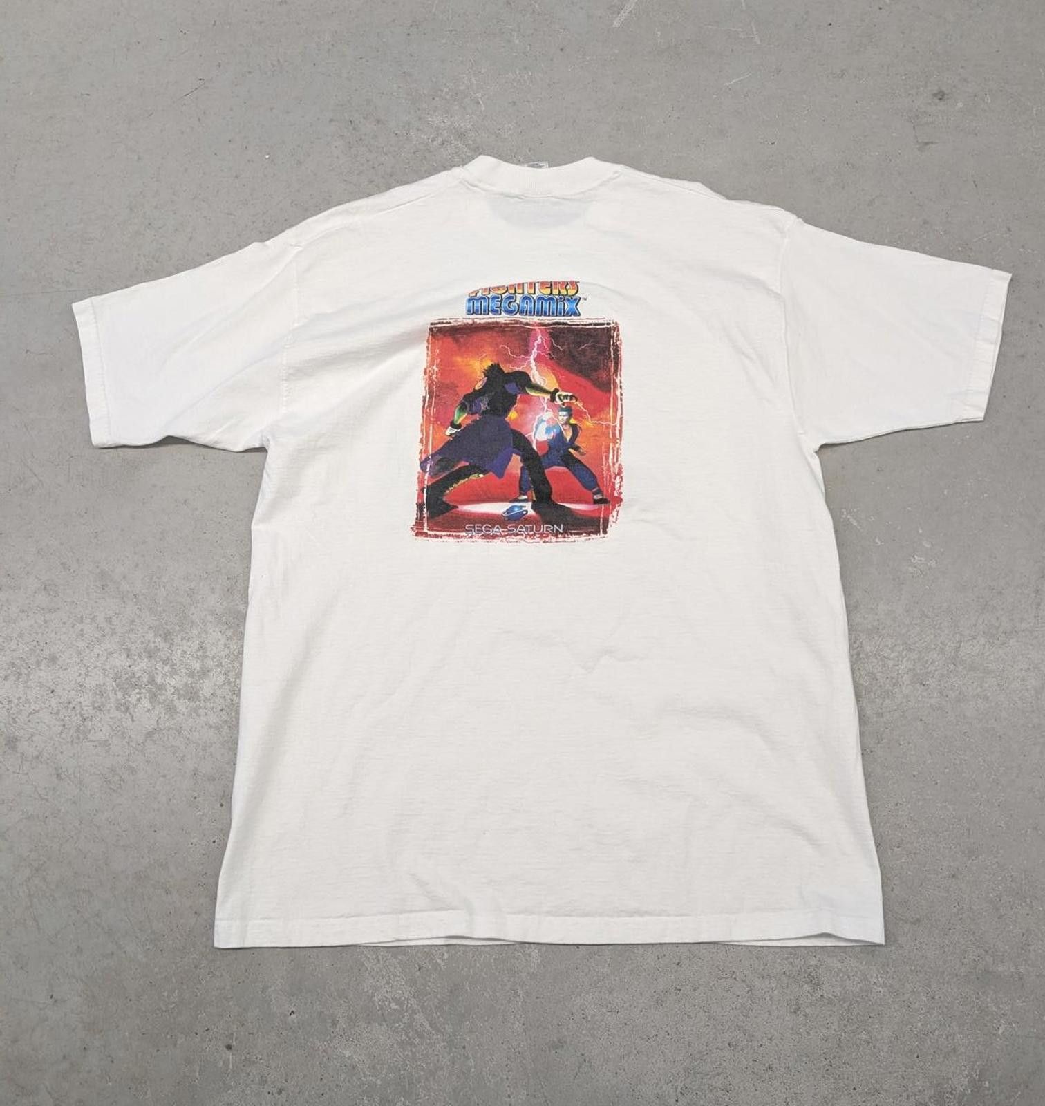 Fruit Of The Loom Vintage 90s Sega Saturn Fighters Mega Mix promo t-shirt Size US XL / EU 56 / 4 - 1 Thumbnail