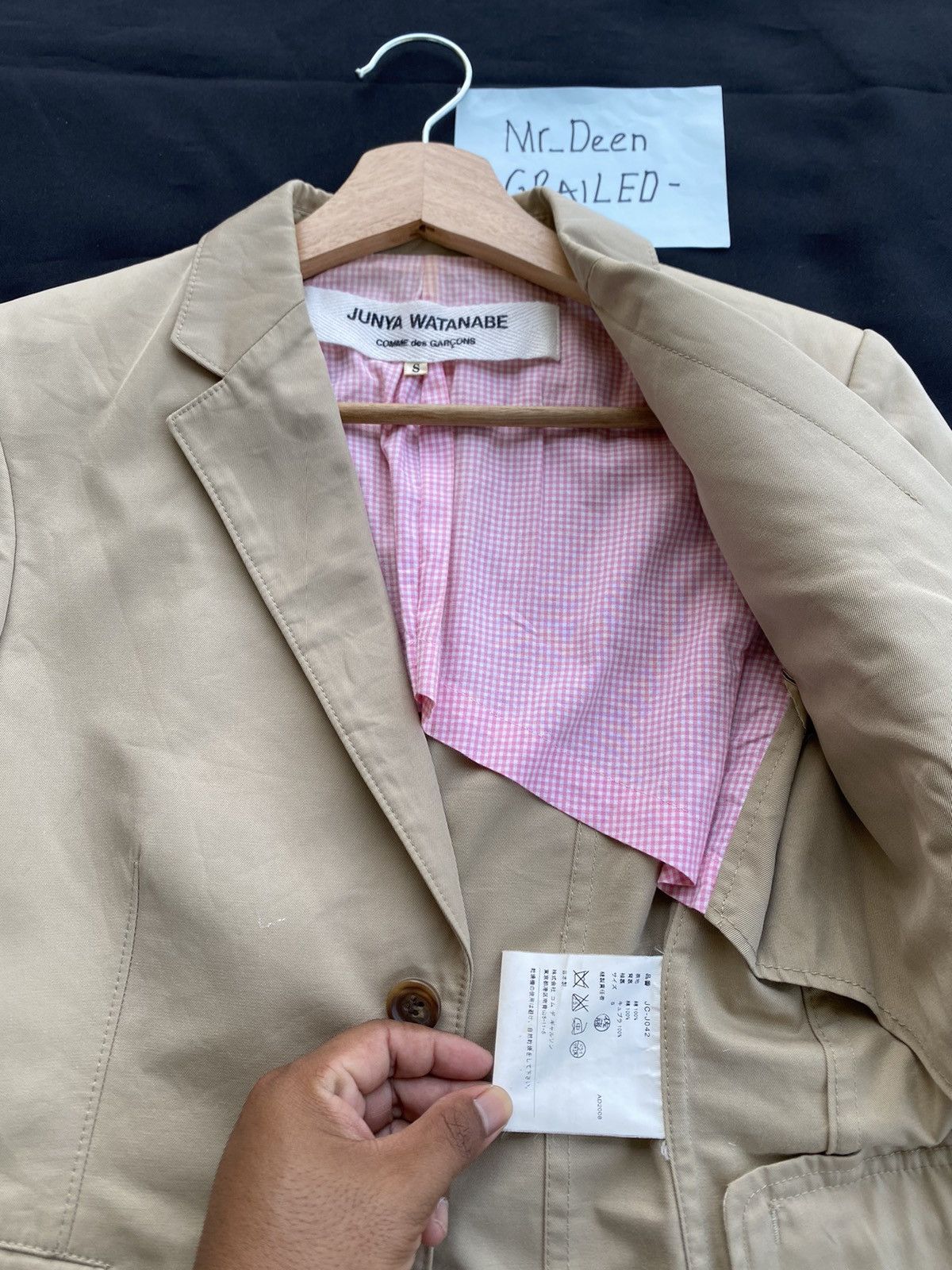 Comme des Garcons Rare Vintage Junya Watanabe x CDG Comme Des Garcons Blazer Size S / US 4 / IT 40 - 8 Thumbnail