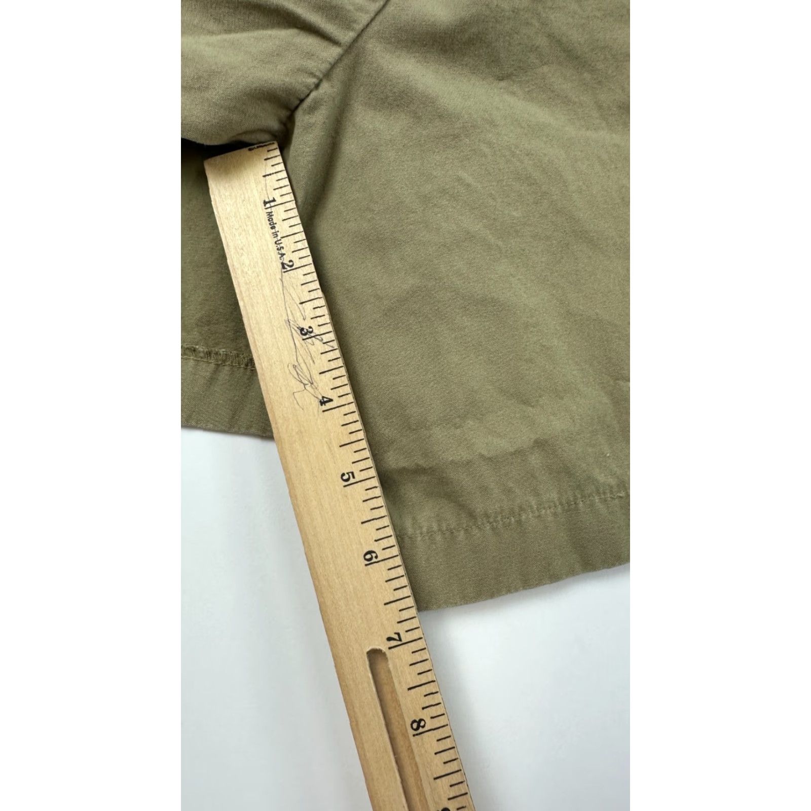 Orvis Orvis Women's Shorts 10 Olive Green Cotton Cargo Wrap High Rise Elastic Waist Outdoor Size 32" / US 10 / IT 46 - 5 Thumbnail