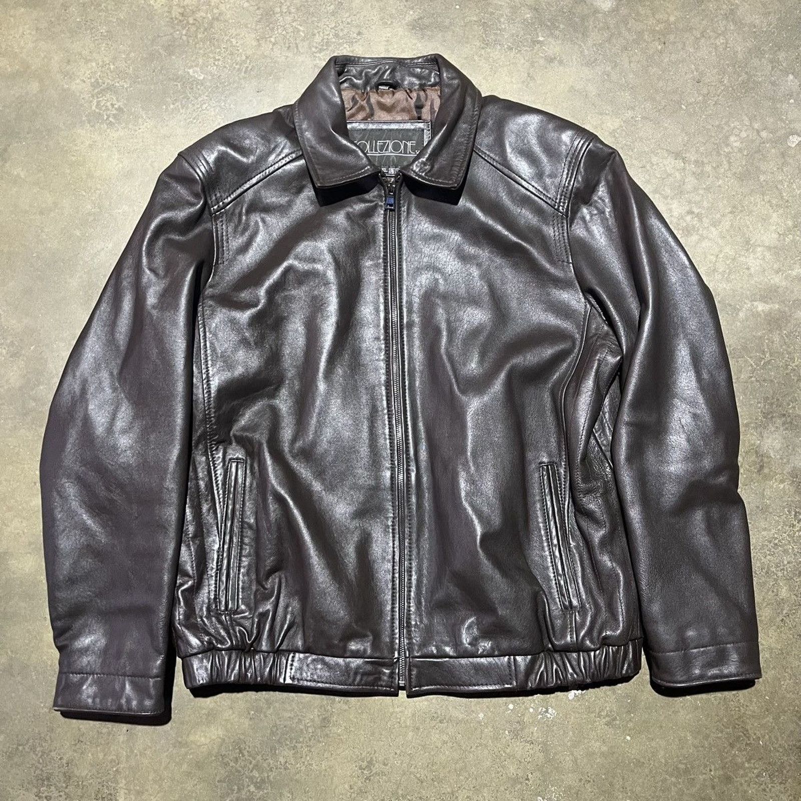 vintage leather jacket ライダース　y2k グランジ Japanese Brand × Vintage Down Impact Y2k Racing Vintage Leather