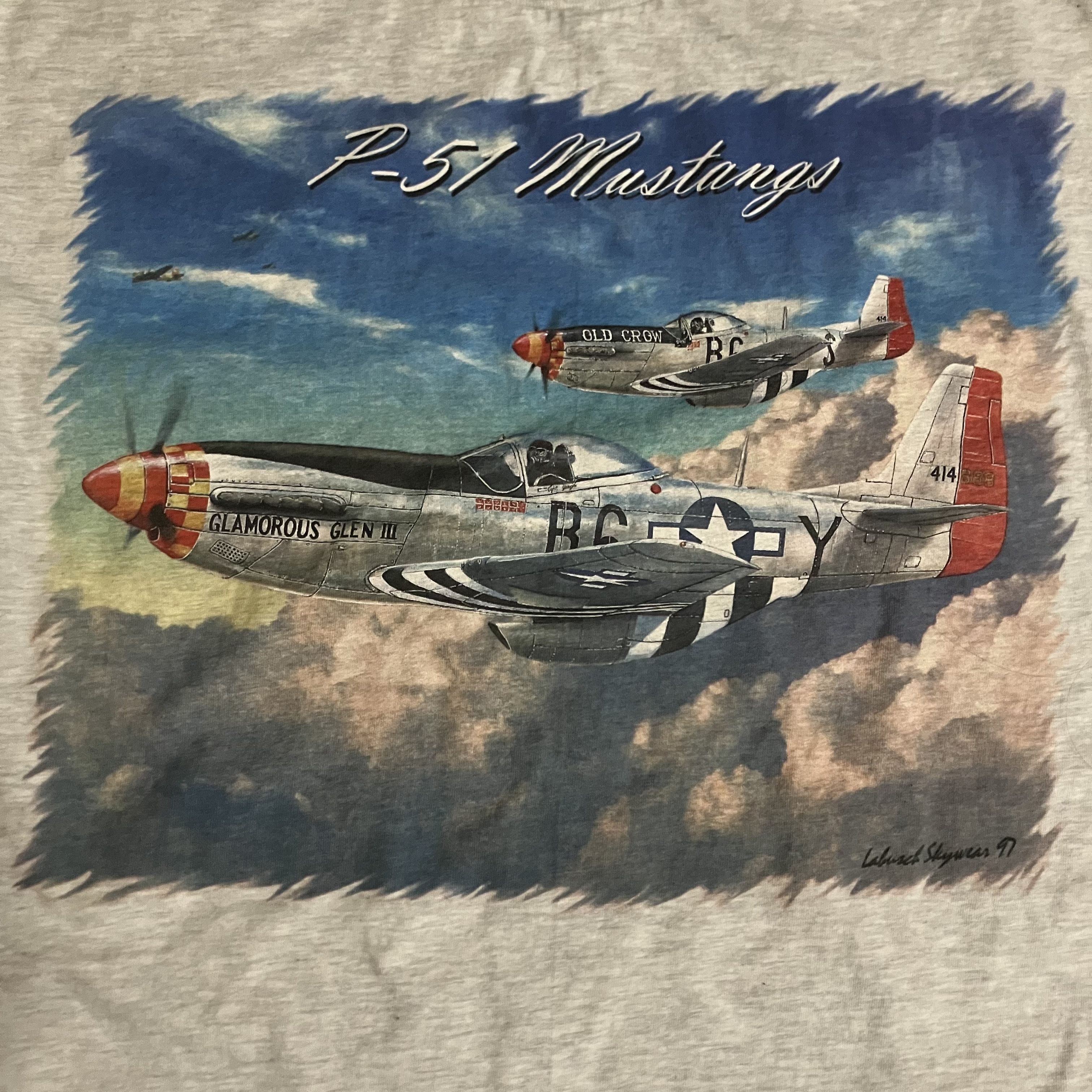Vintage Vintage 1997 Airshow planes tee P57 Mustangs Size US L / EU 52-54 / 3 - 2 Thumbnail