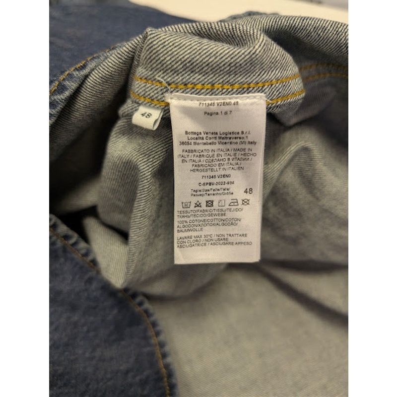 Bottega Veneta o1rshd1 Q:2 / Original Medium Wash Indigo Denim Shirt Blue Size US M / EU 48-50 / 2 - 17 Thumbnail
