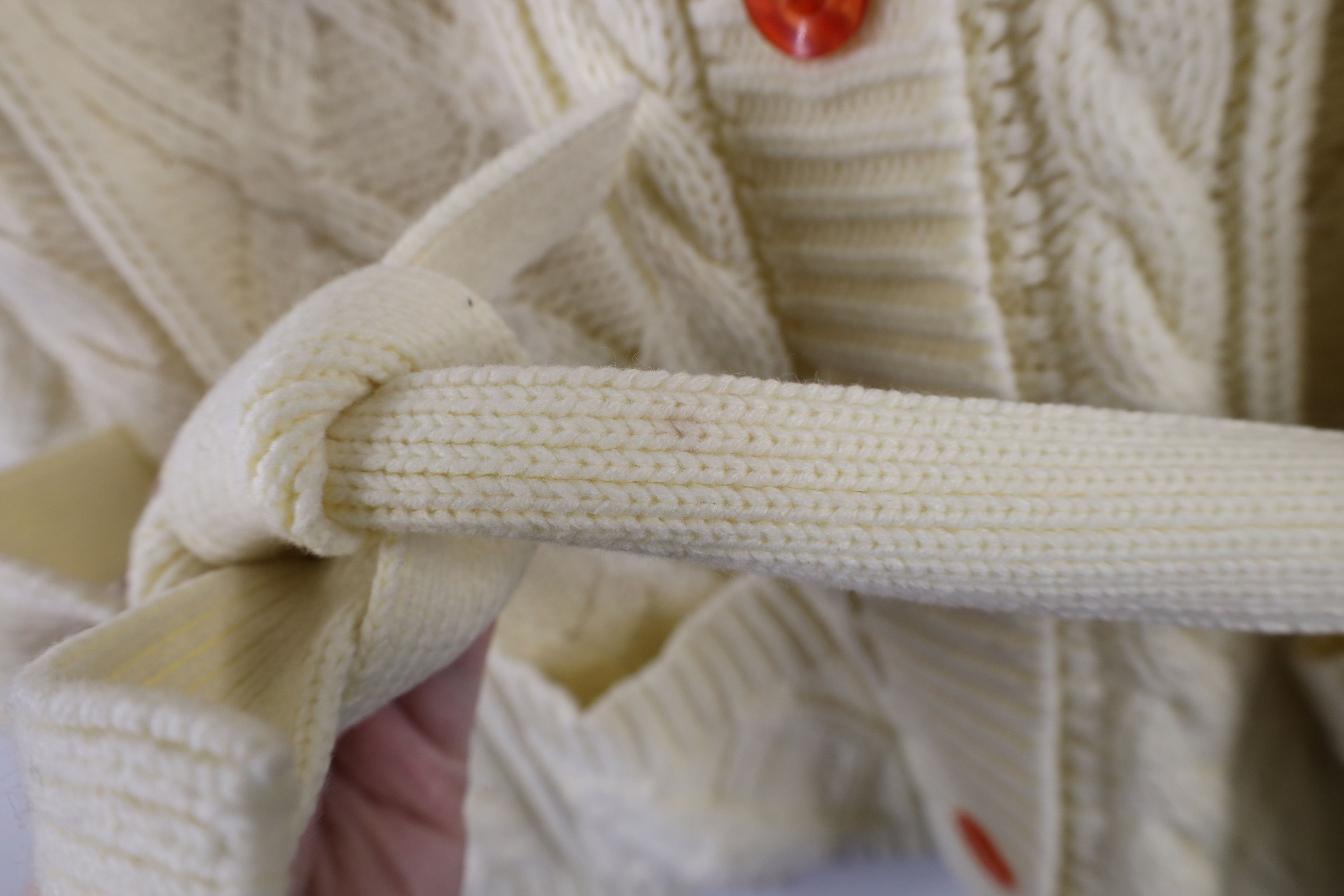 Vintage Vintage 60s 70s Streetwear Fisherman Knit Cardigan Sweater Size M / US 6-8 / IT 42-44 - 6 Thumbnail