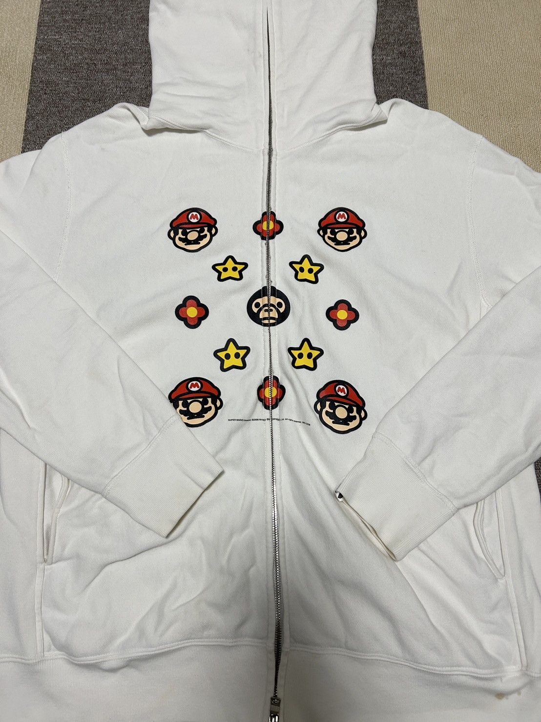 Bape OG Bape White Baby Milo Friends Logo Full Zip Hoodie Size US L / EU 52-54 / 3 - 3 Thumbnail