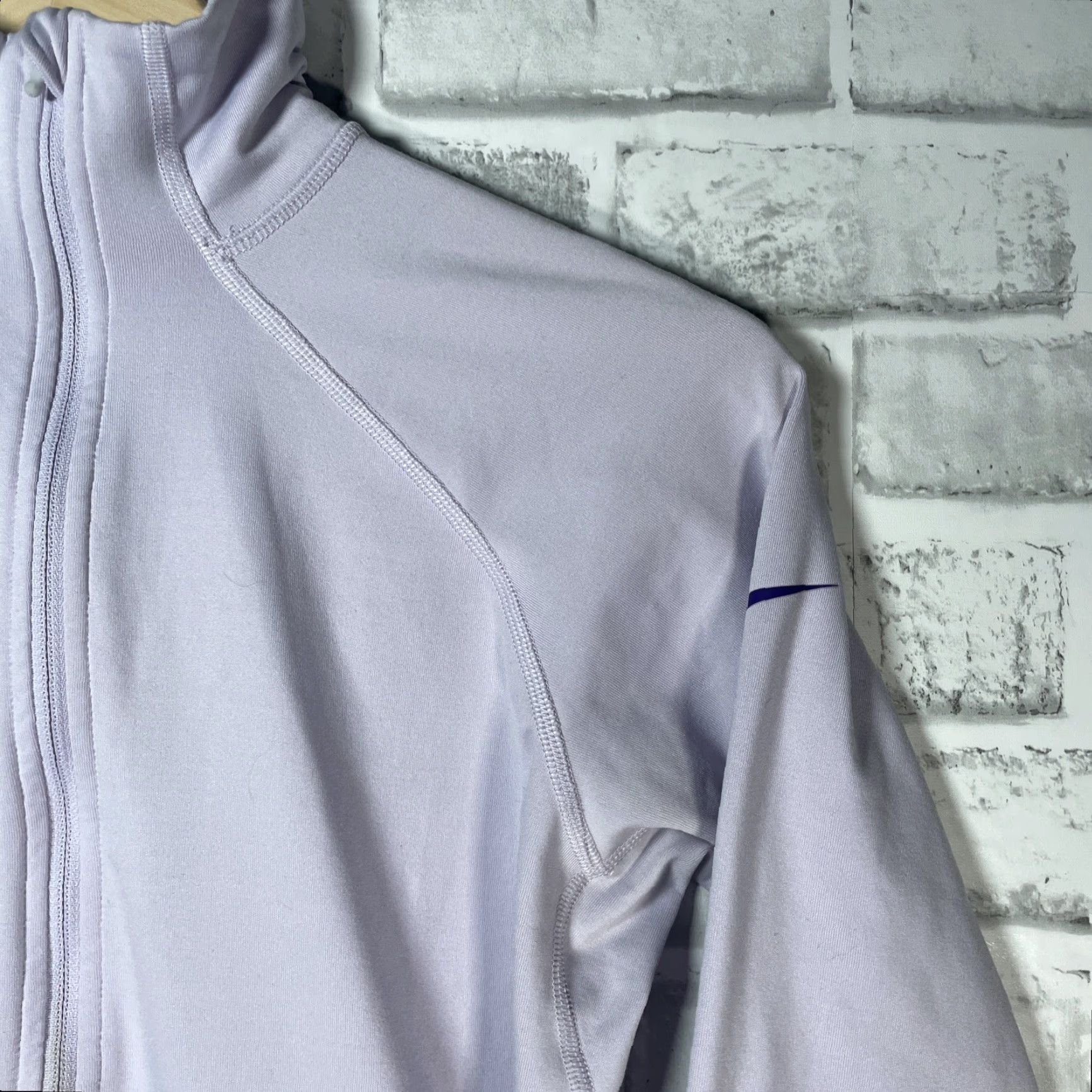 Nike NIKE PRO Purple Half Zip Long Sleeve Pullover Womens Medium Activewear Size M / US 6-8 / IT 42-44 - 2 Thumbnail