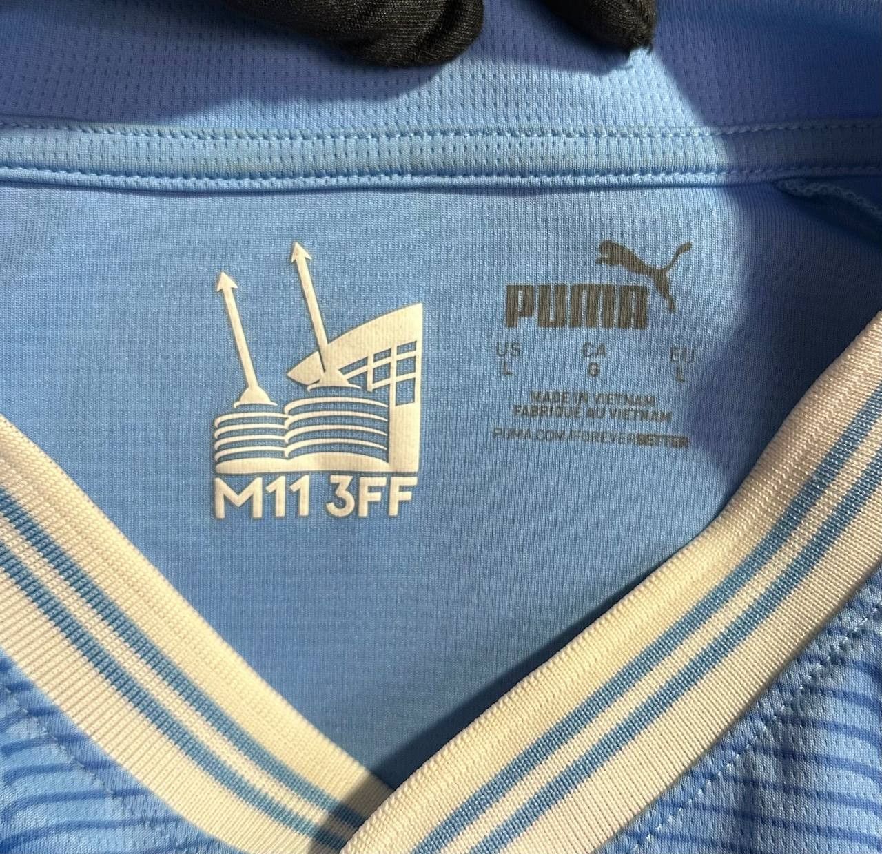 Puma Manchester City Home 2023 2024 Puma football Jersey shirt Size US L / EU 52-54 / 3 - 8 Thumbnail