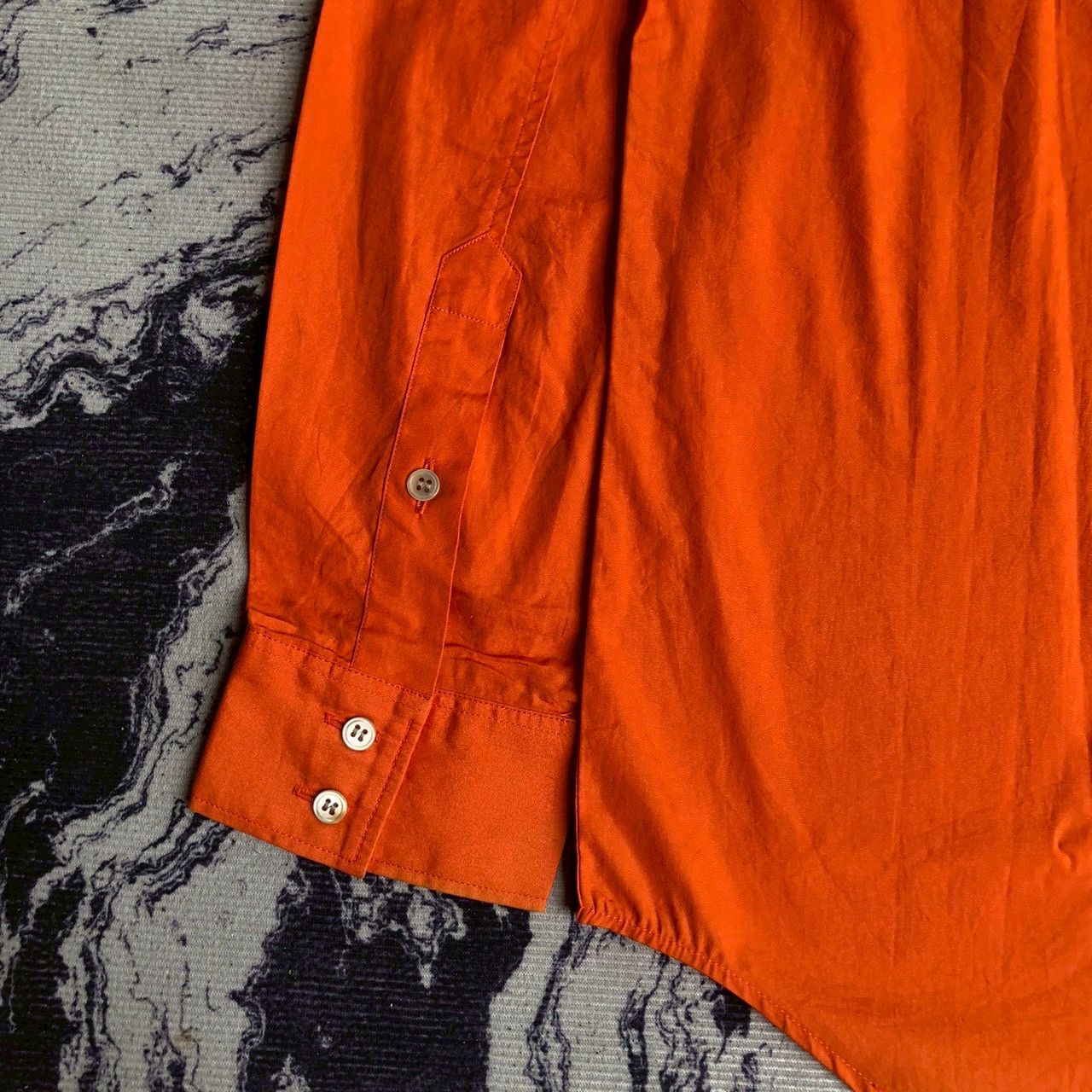 A.P.C. Vintage A.P.C. Orange Cotton Shirt Made in France Size US L / EU 52-54 / 3 - 5 Thumbnail